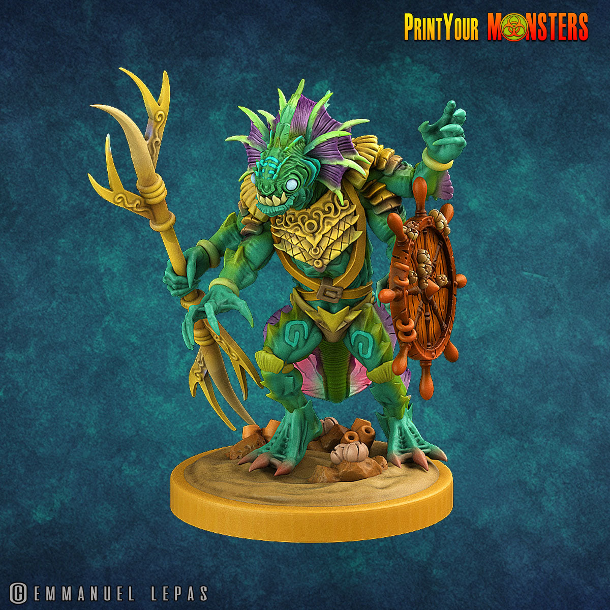 Searakin - aus der Reihe Fishman Pack von Print Your Monsters