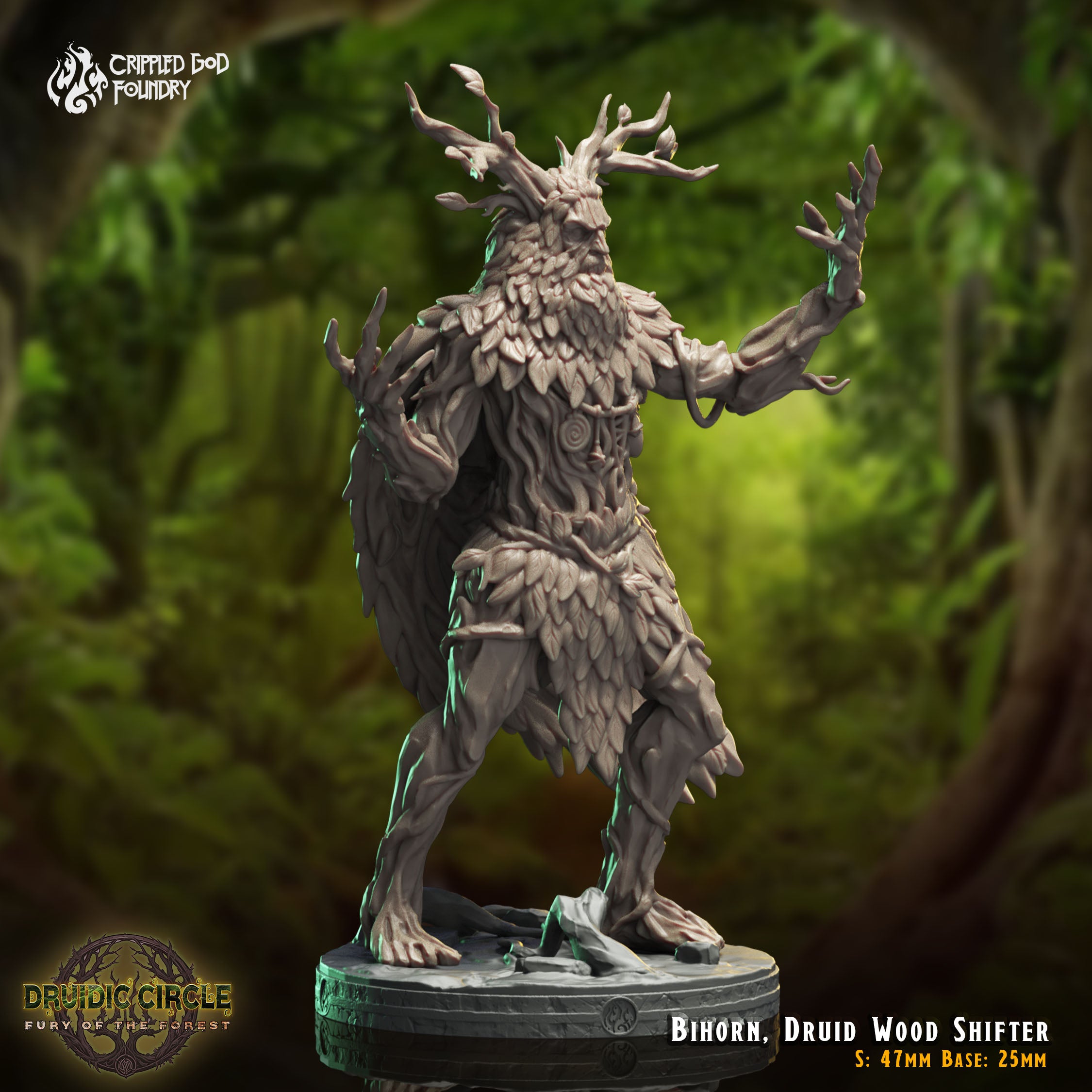 Bihorn, Druid Wood Shifter - aus der Reihe Druidic Circle von Crippled God Foundry