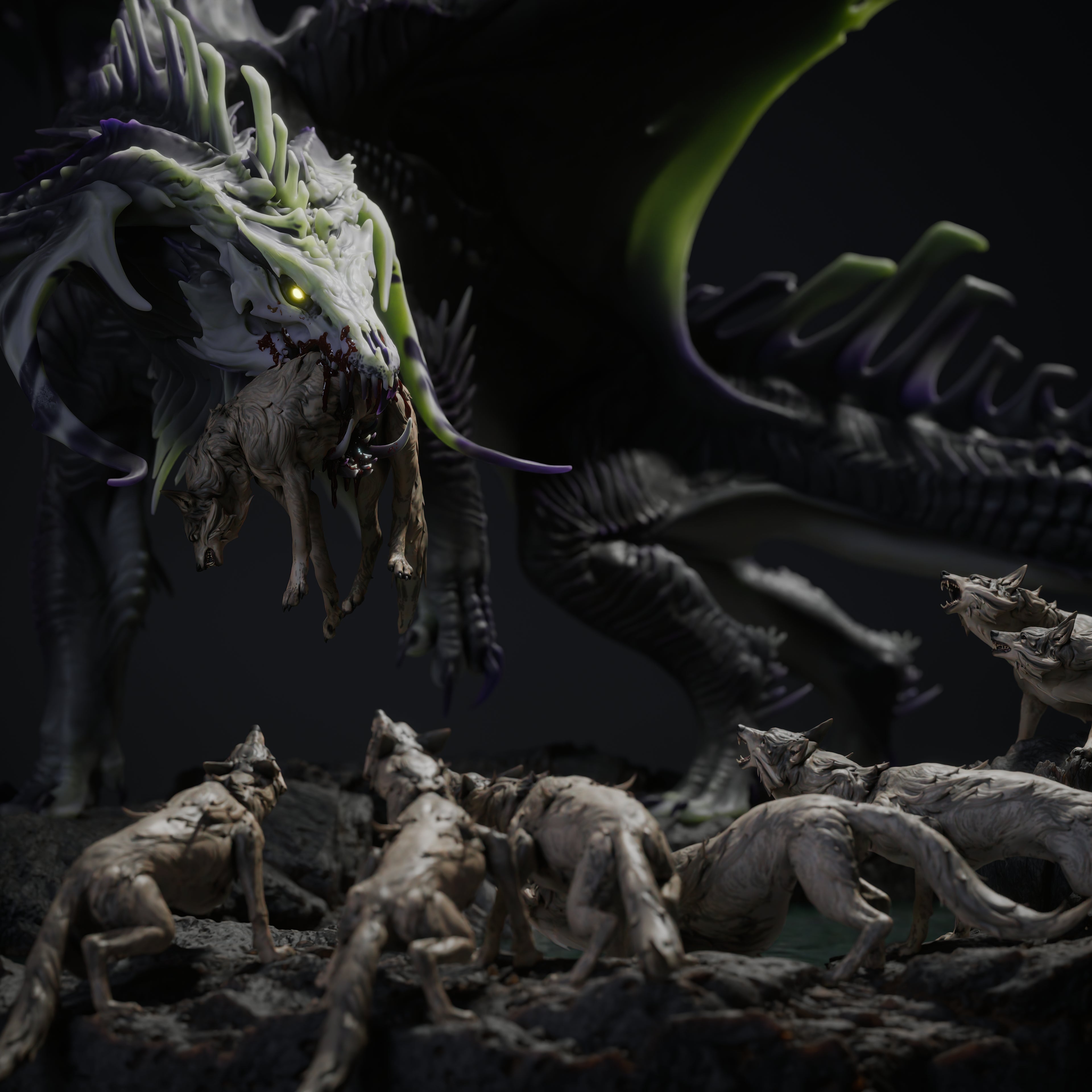 Black Dragon Hunt - Deepwood Hollow - Rescale Miniatures