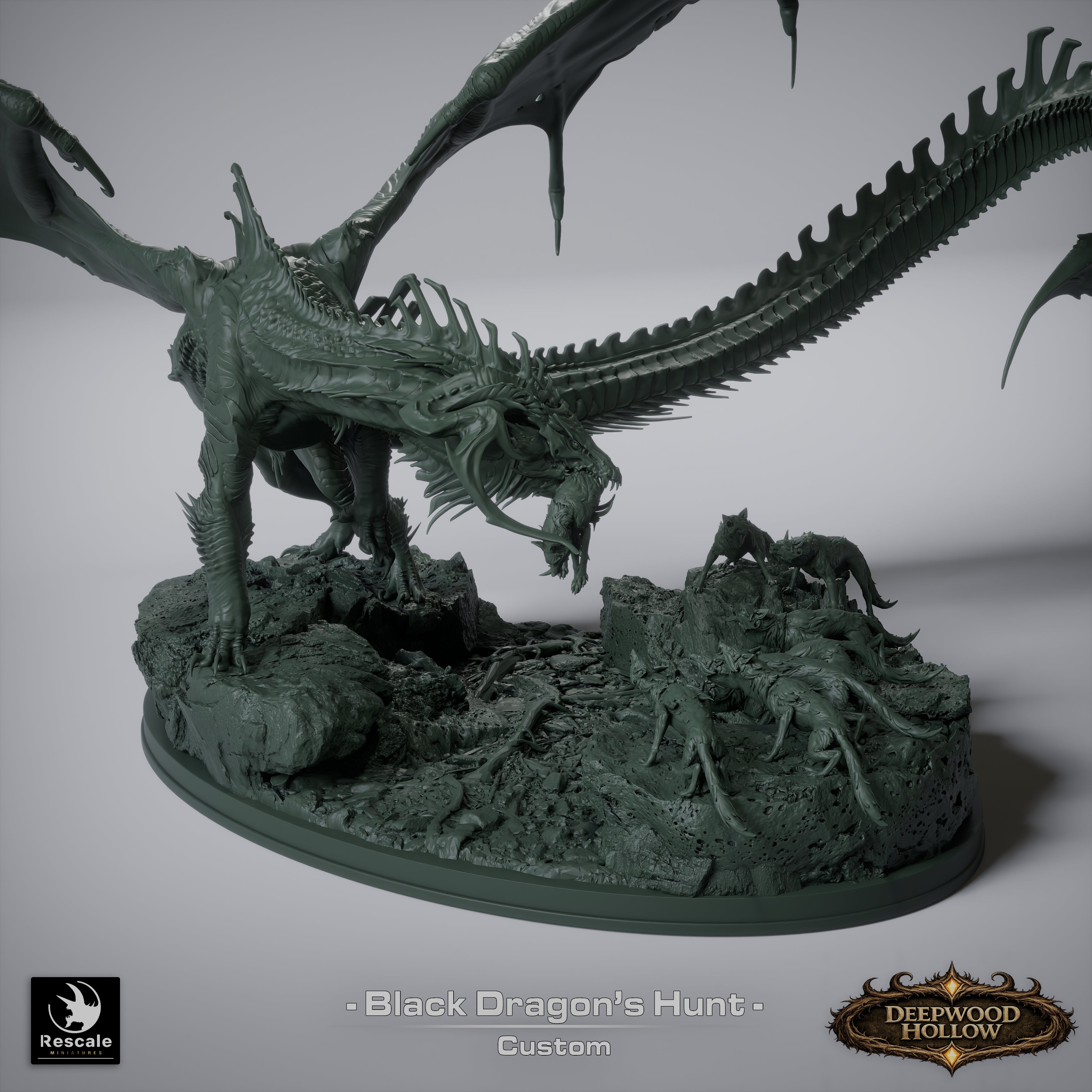 Black Dragon Hunt - Deepwood Hollow - Rescale Miniatures