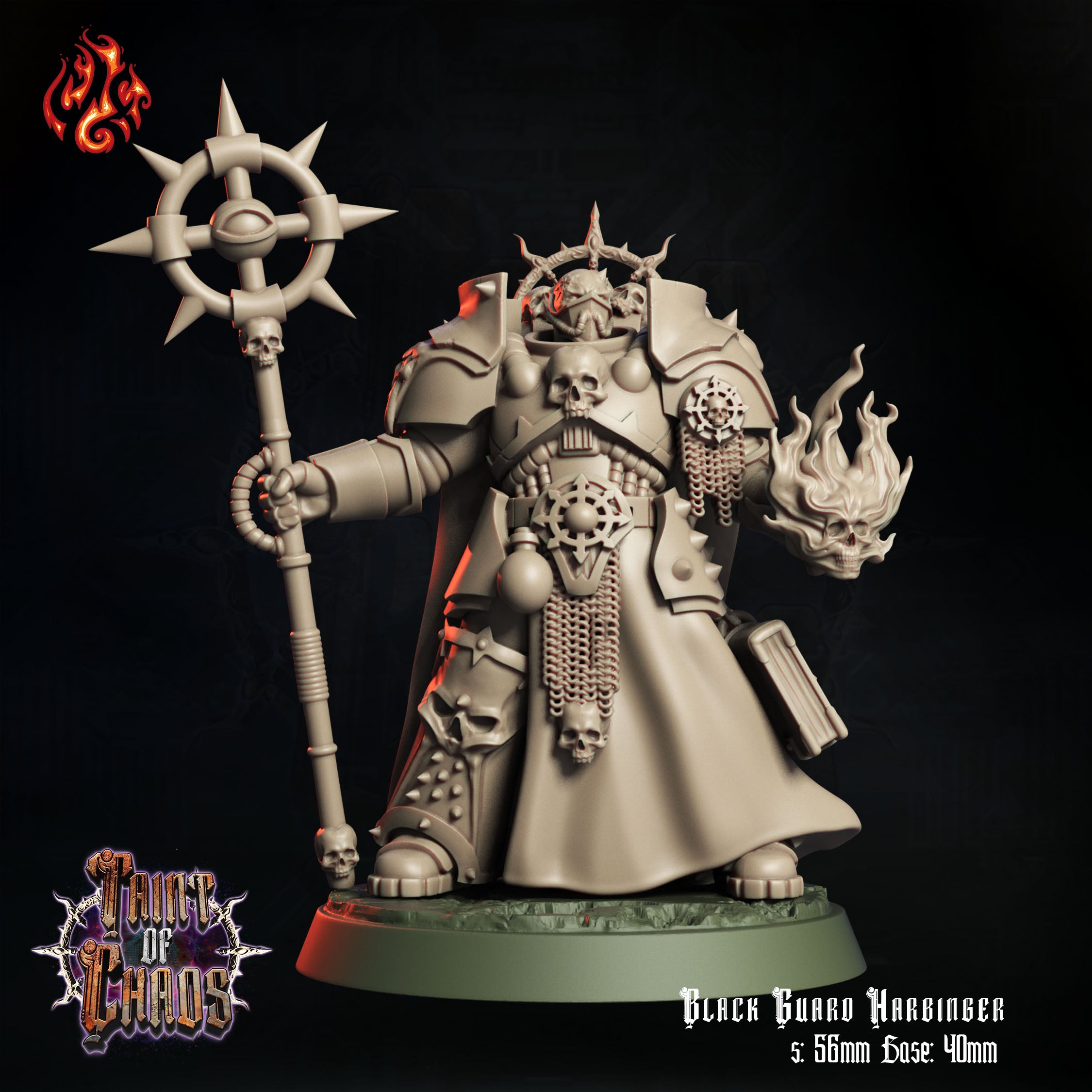 Black Guard Harbinger - aus der Reihe Taint of Chaos von Crippled God Foundry