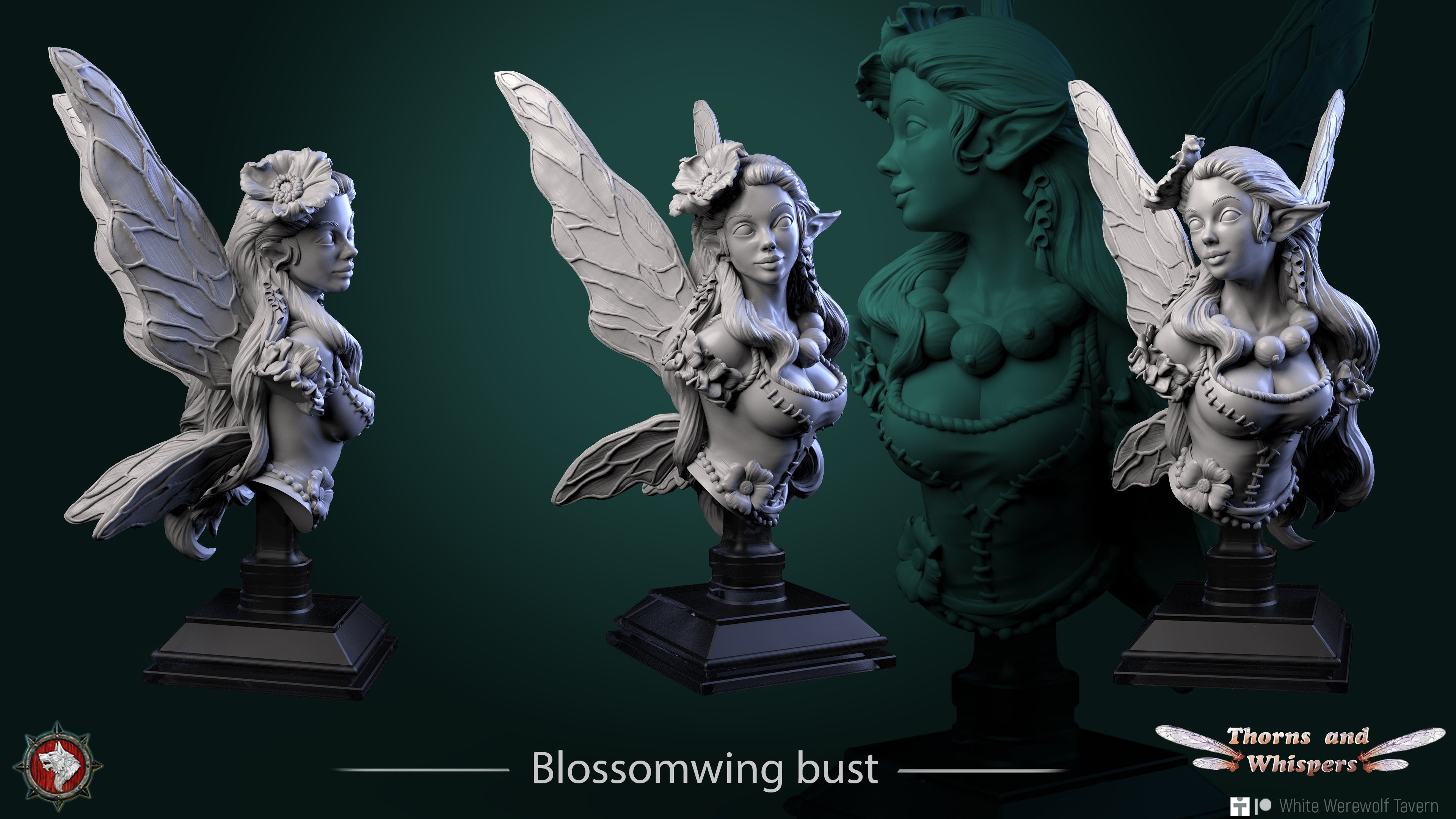 Blossomwing - Bust aus der Reihe Thorns and Whispers von White Werewolf Tavern