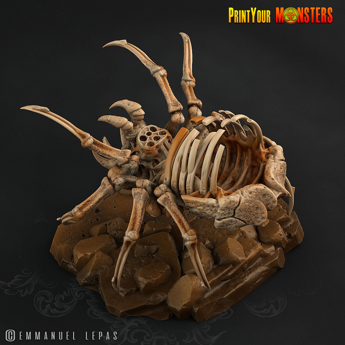 Bone Spiders - aus der Reihe Ancient Bones Pack von Print Your Monsters