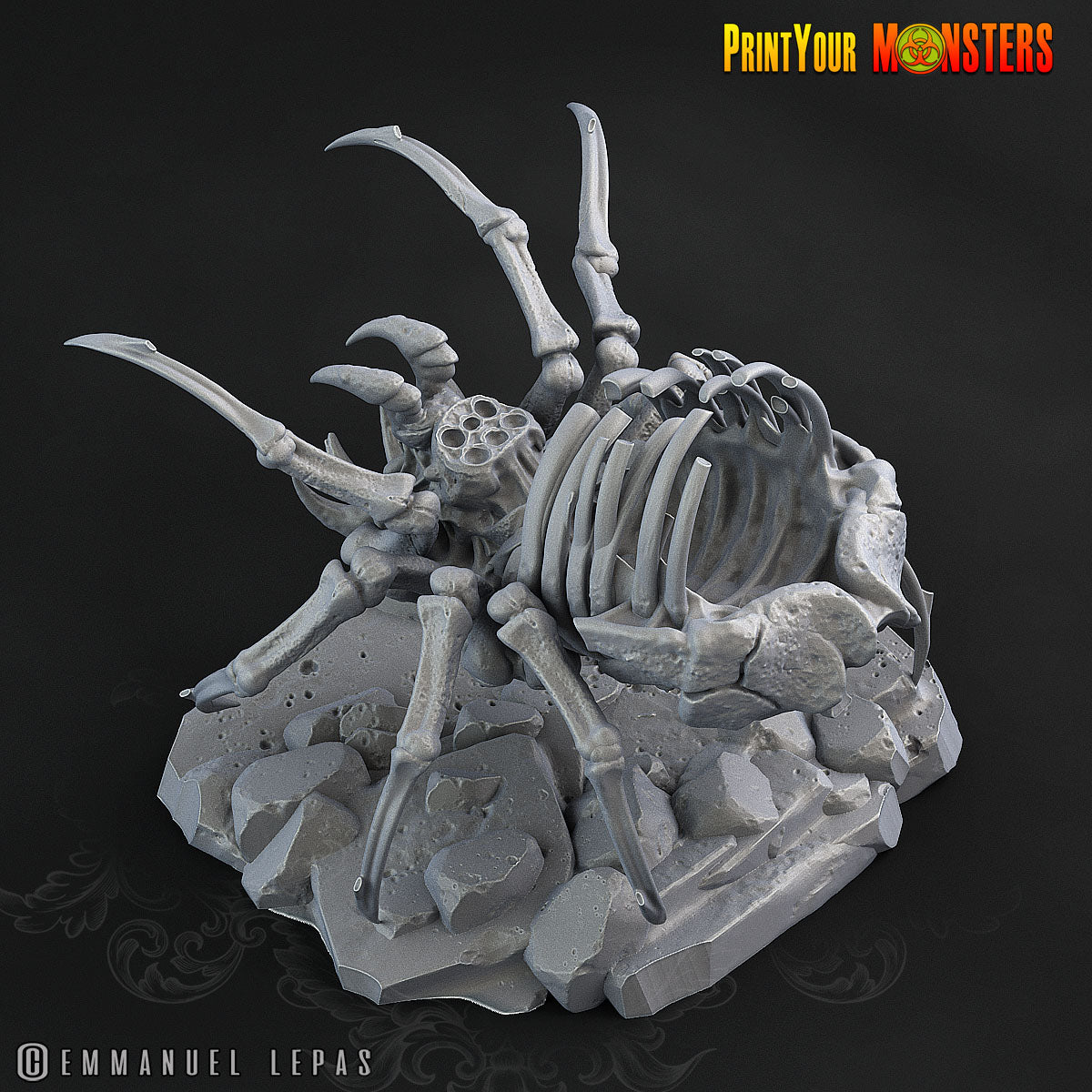 Bone Spiders - aus der Reihe Ancient Bones Pack von Print Your Monsters