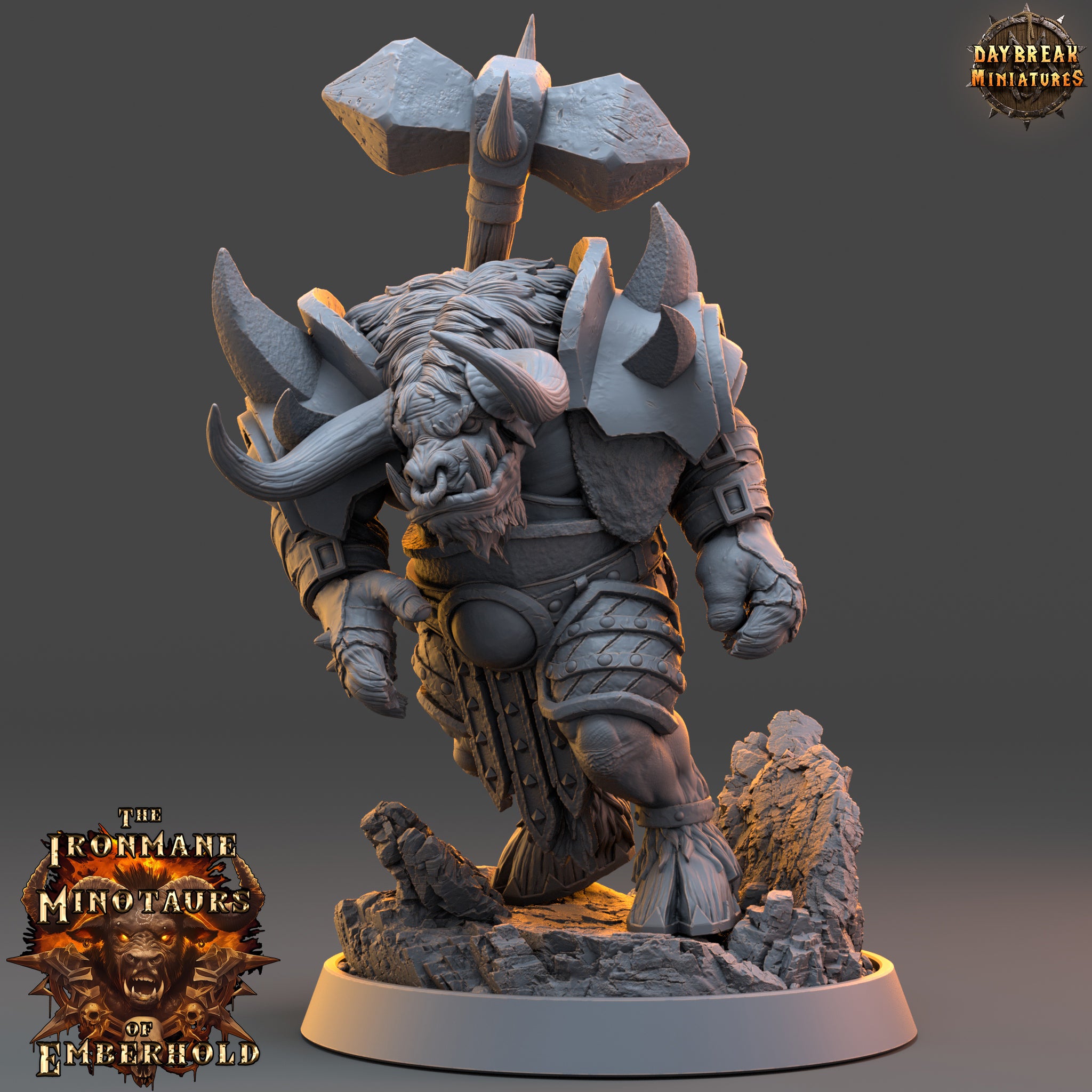 Minotaur - aus der Reihe The Ironmane Minotaurs of Emberhold von Daybreak Miniatures