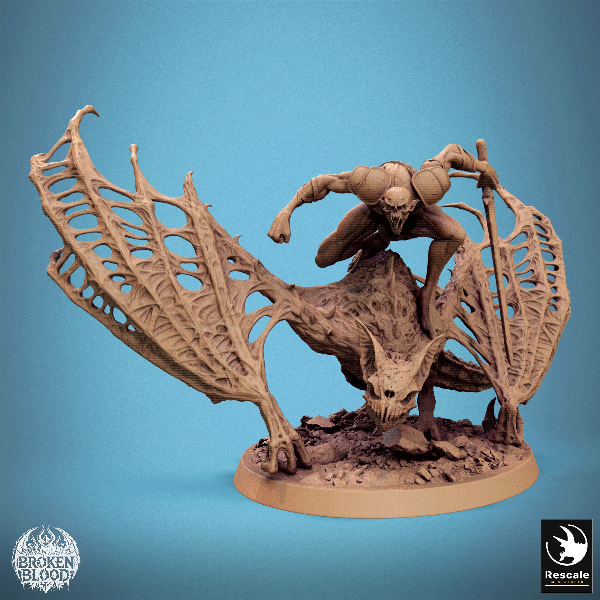 Dabeath Bat - aus der Reihe Broken Blood von Rescale Miniatures
