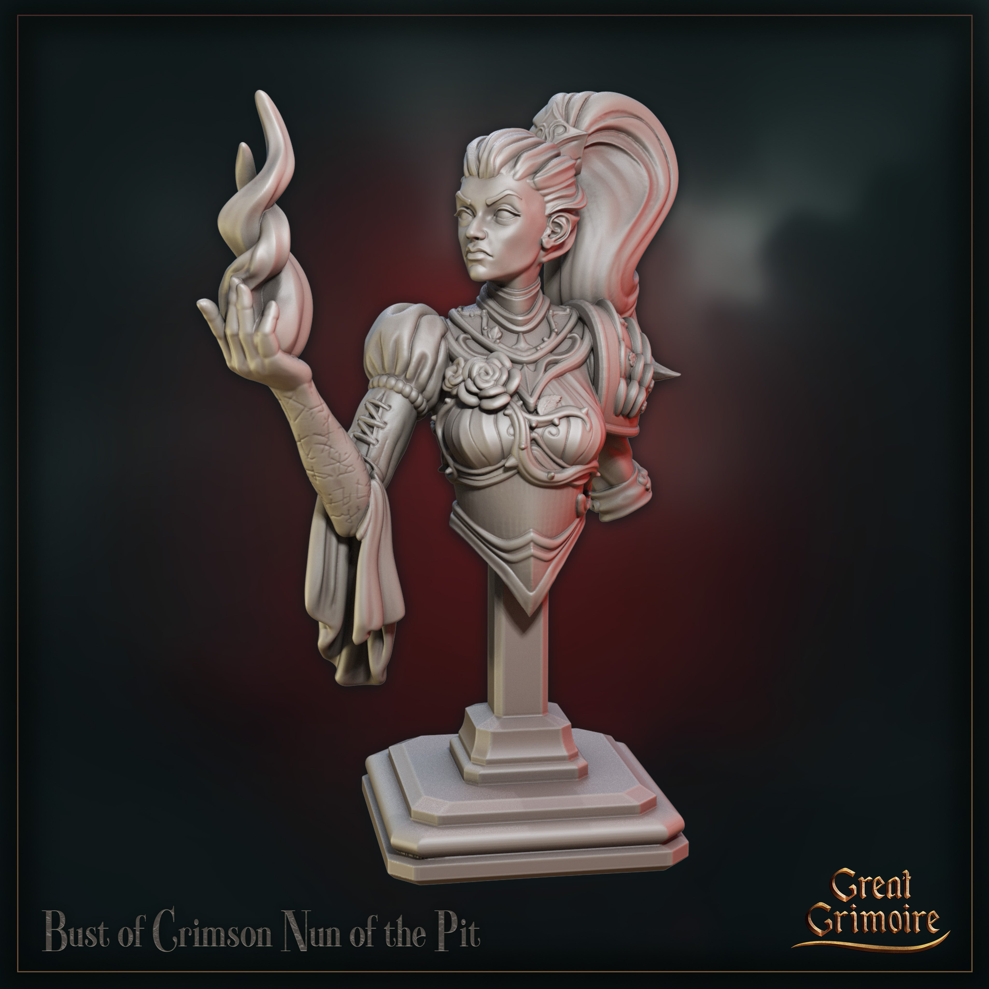 Crimson Nun of the Pit - Bust von Great Grimoire
