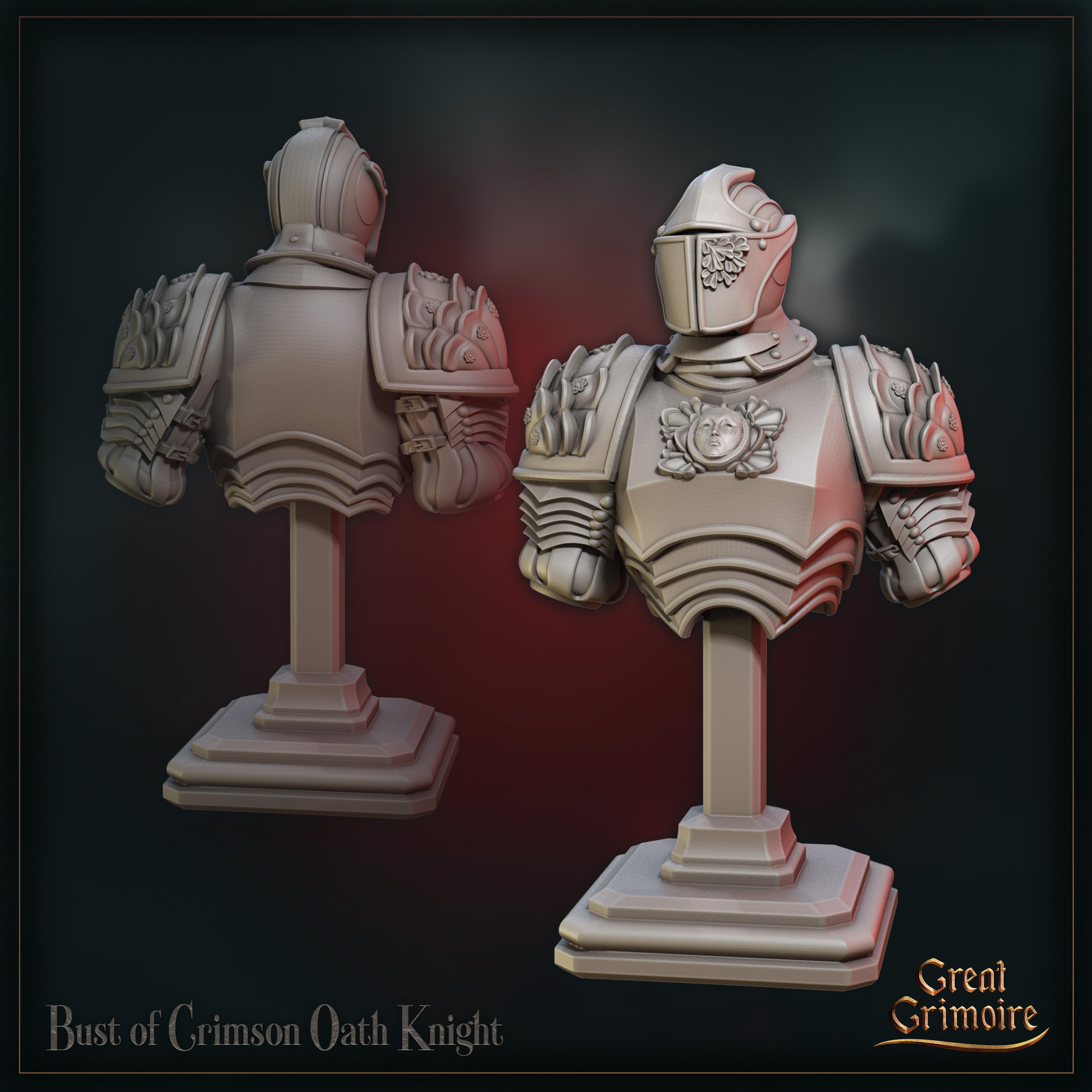 Crimson Oath Knight - Bust aus der Reihe Tournament of the Damned von Great Grimoire