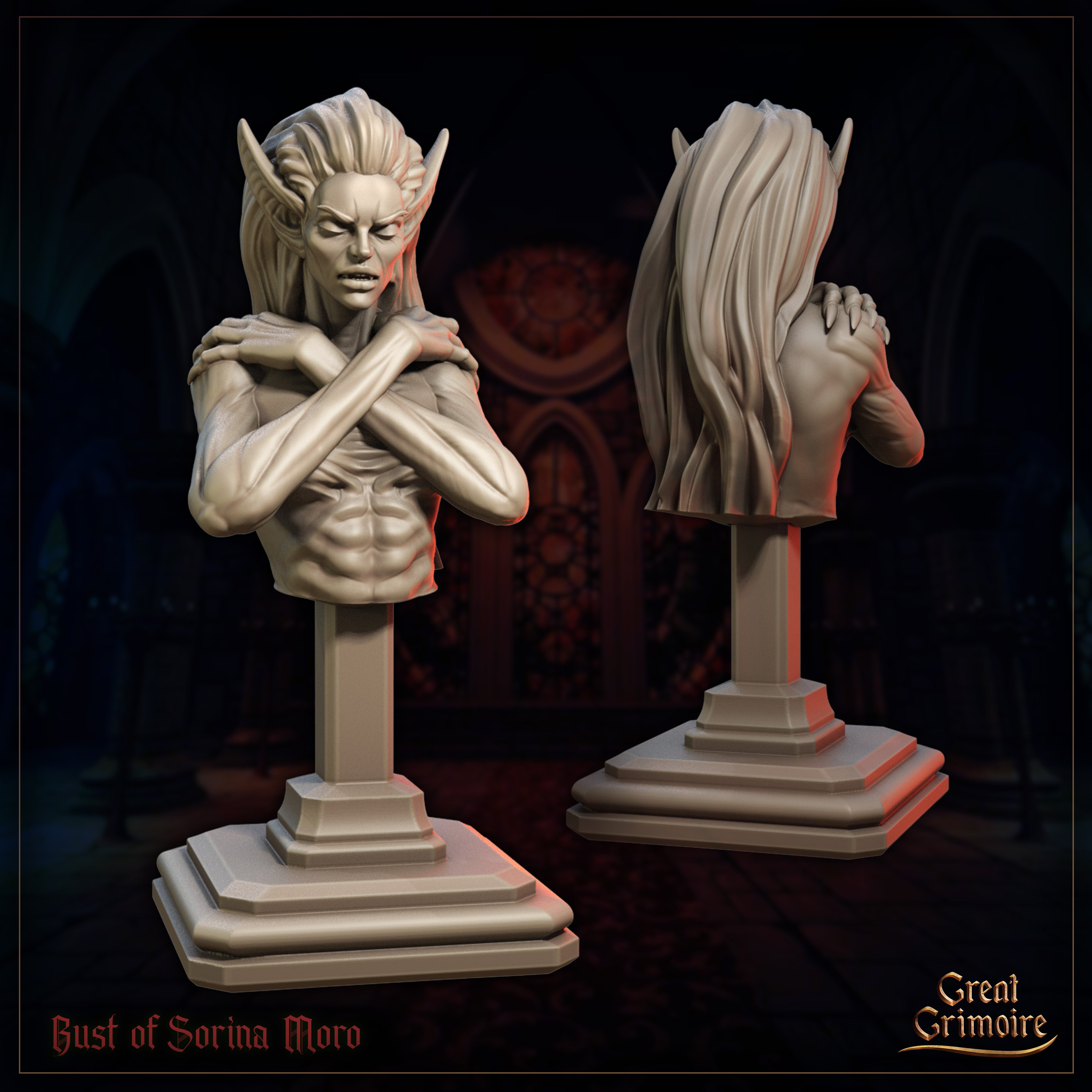 Sorina Moro - Bust aus der Reihe Shadows of the Blood Moon von Great Grimoire