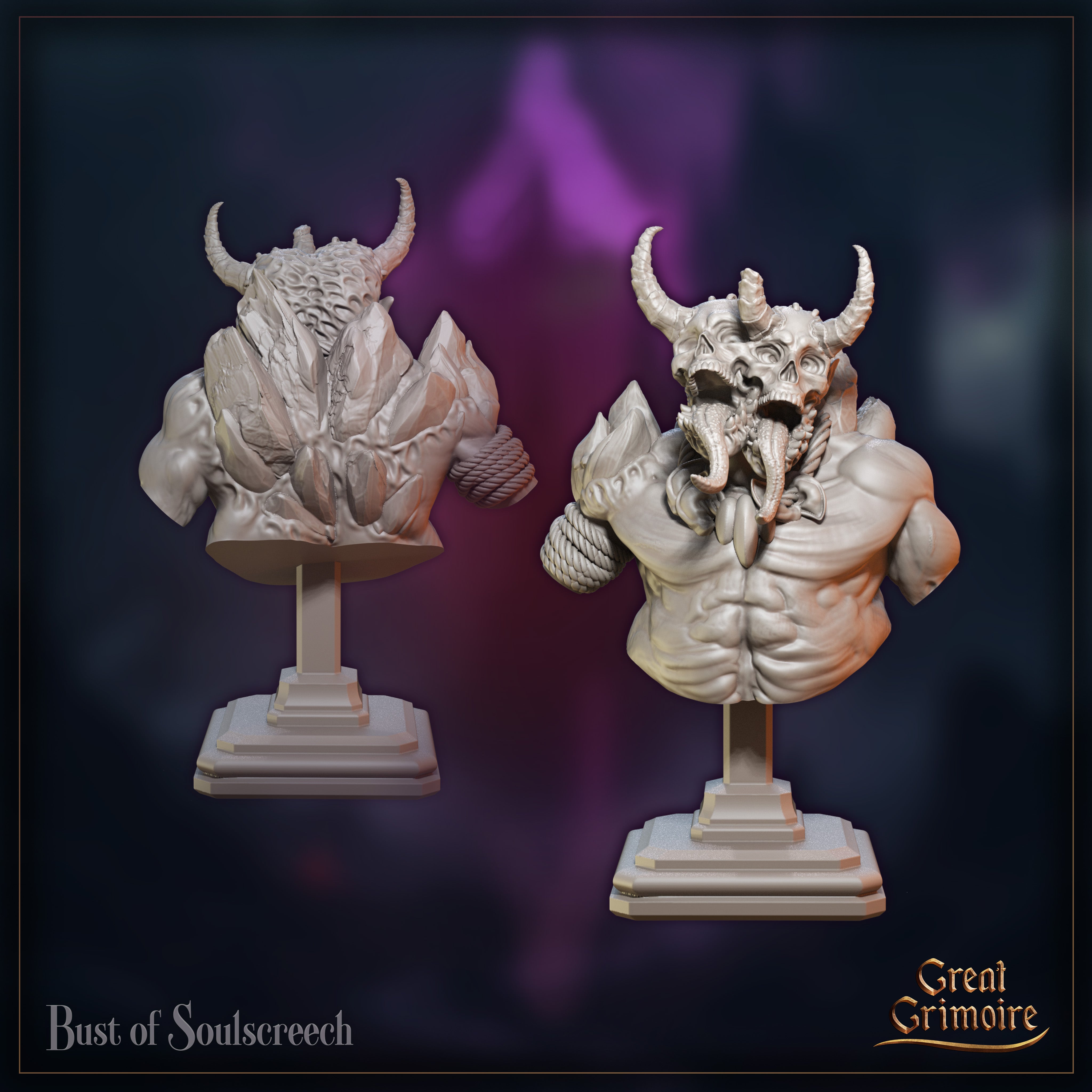 Soulscreech - Bust aus der Reihe Dark Messiah von Great Grimoire