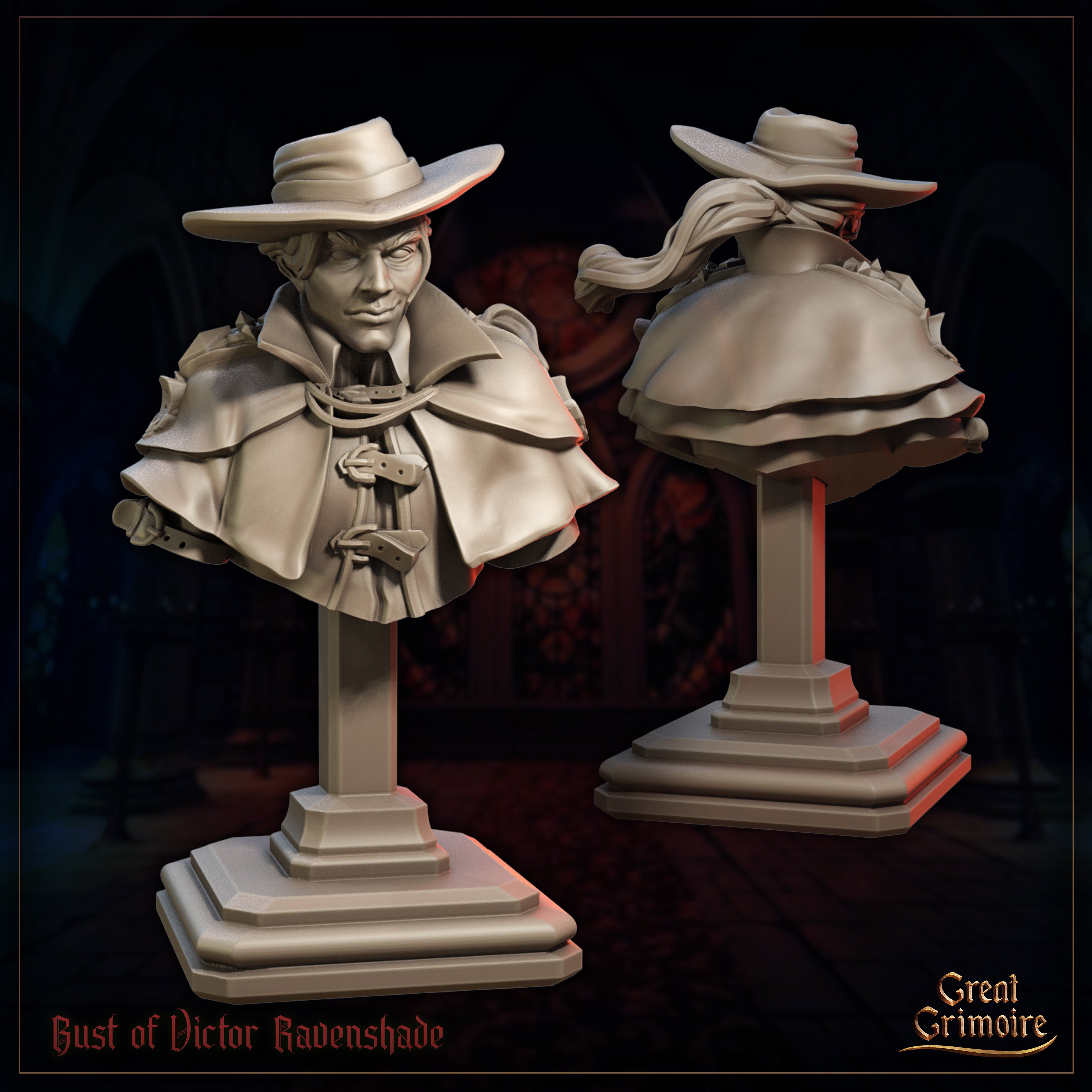Victor Ravenshade - Bust aus der Reihe Shadows of the Blood Moon von Great Grimoire