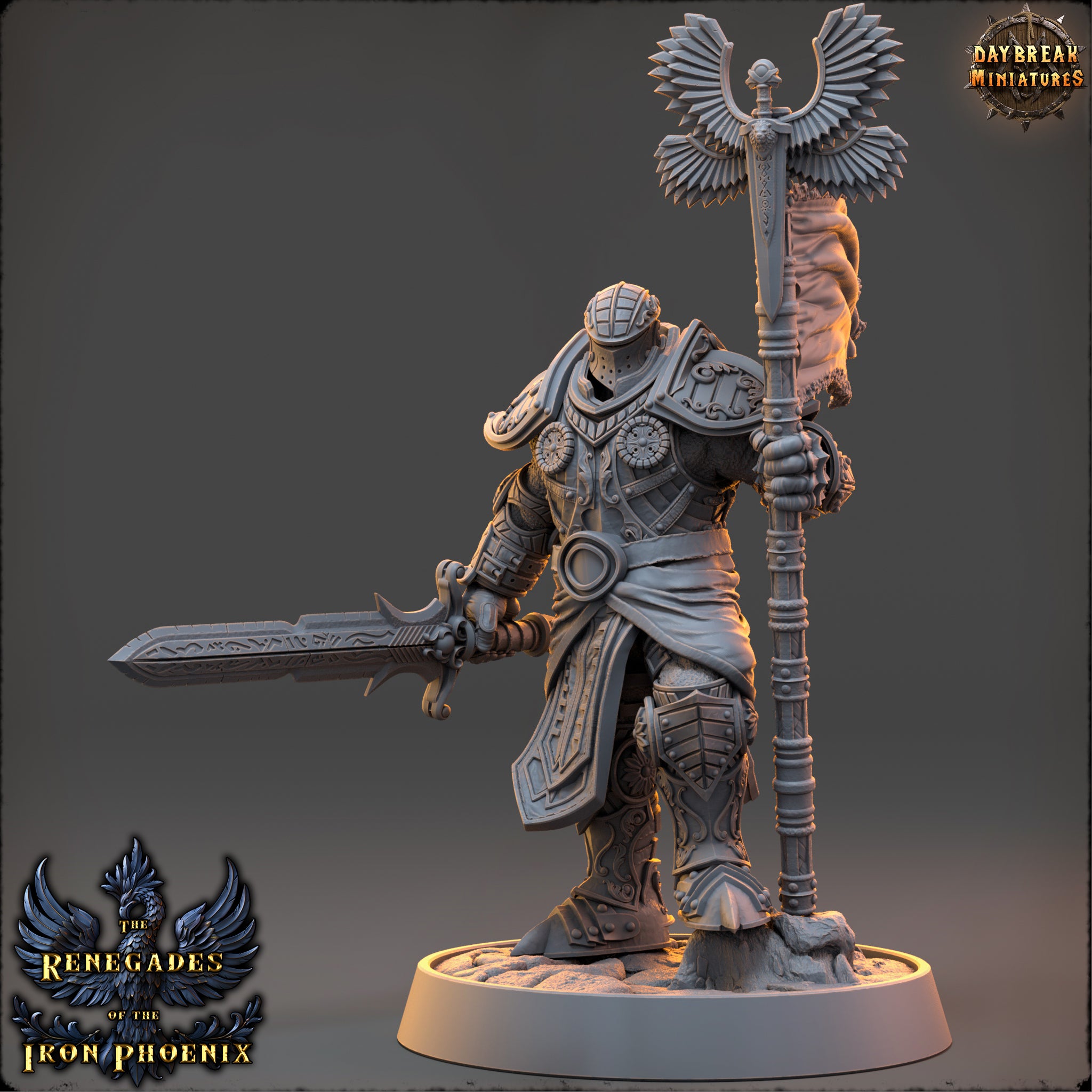 Paladin - aus der Reihe The Renegades of the Iron Phoenix von Daybreak Miniatures