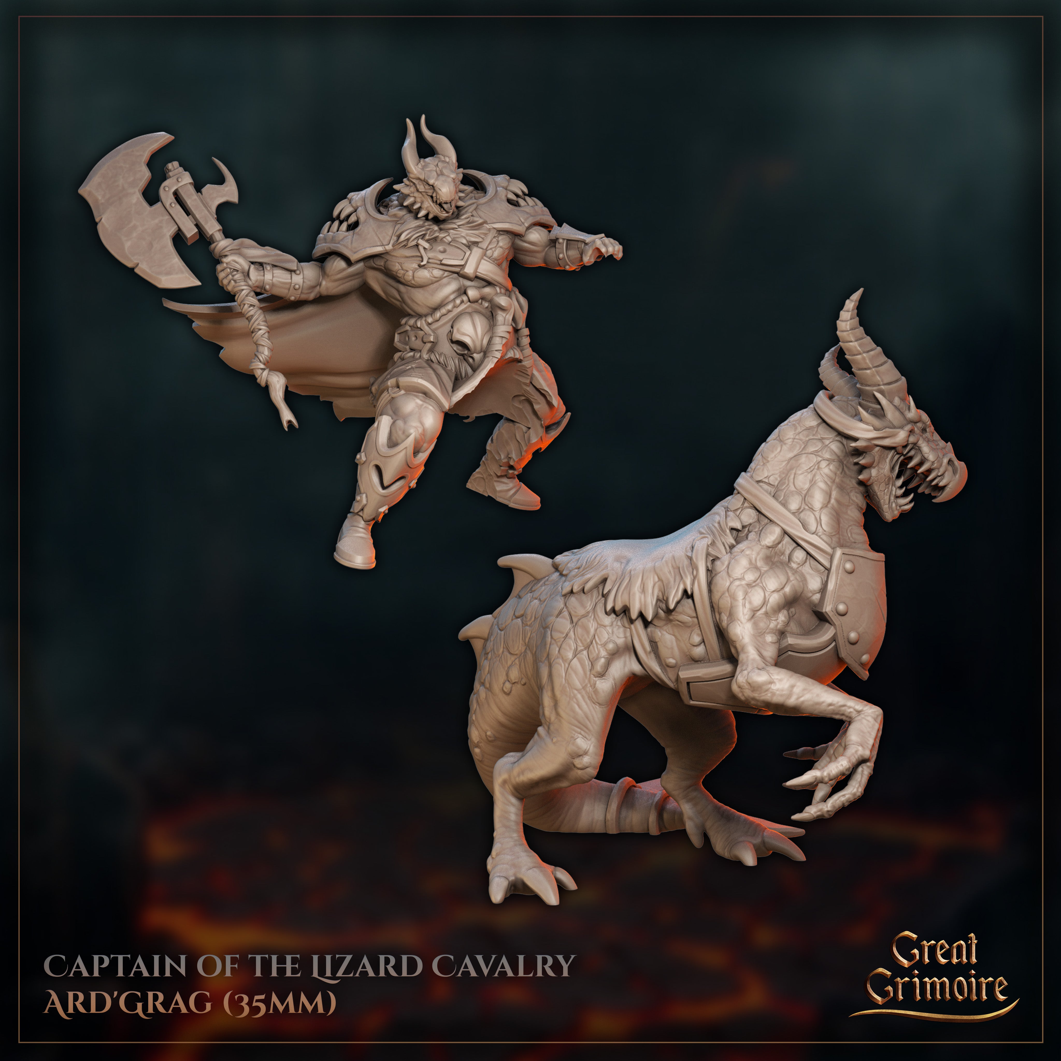 Captain of the Lizard Cavalry Ard Grag - Wrath Awakened - Great Grimoire