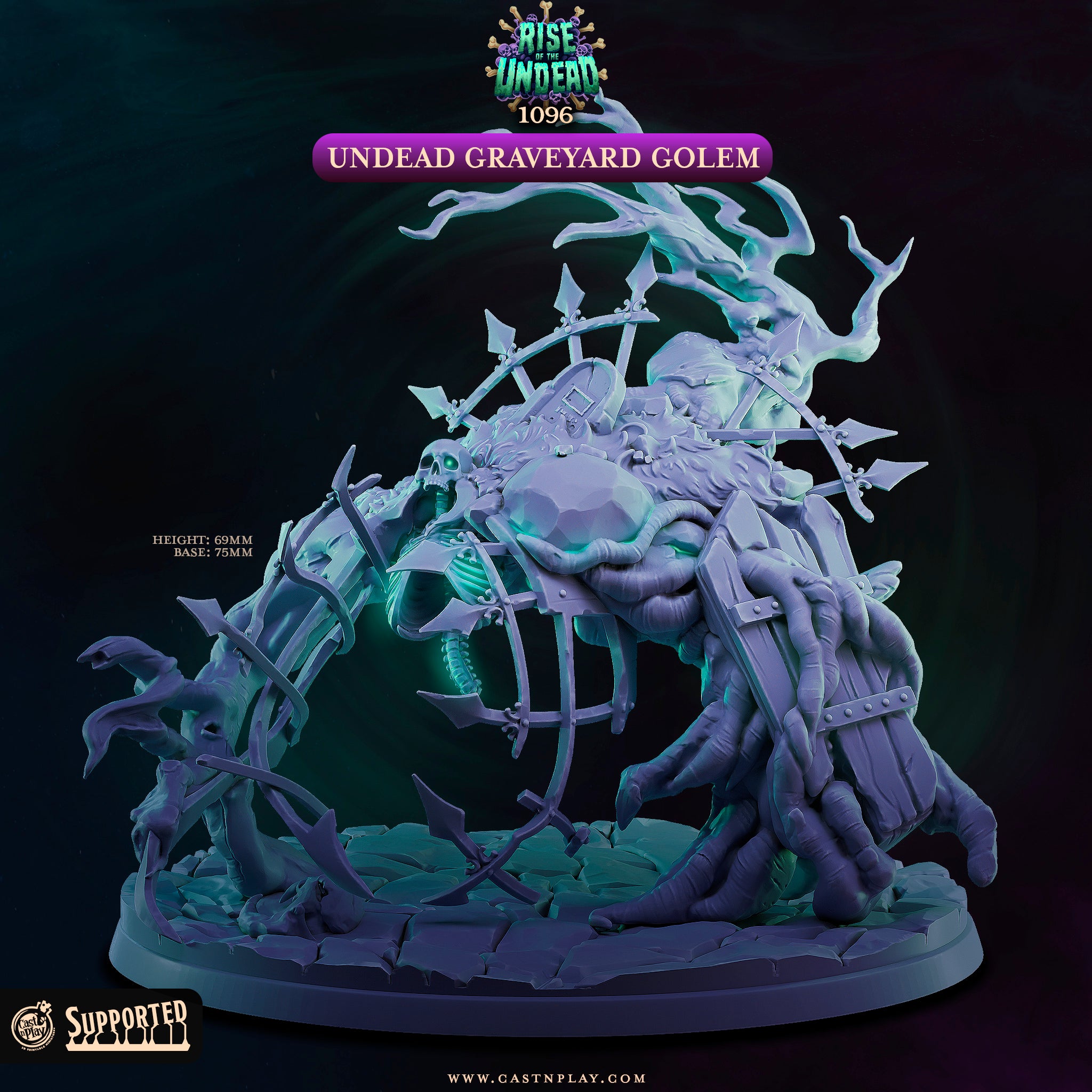 Undead Graveyard Golem - Rise of the Undead - Cast n Play