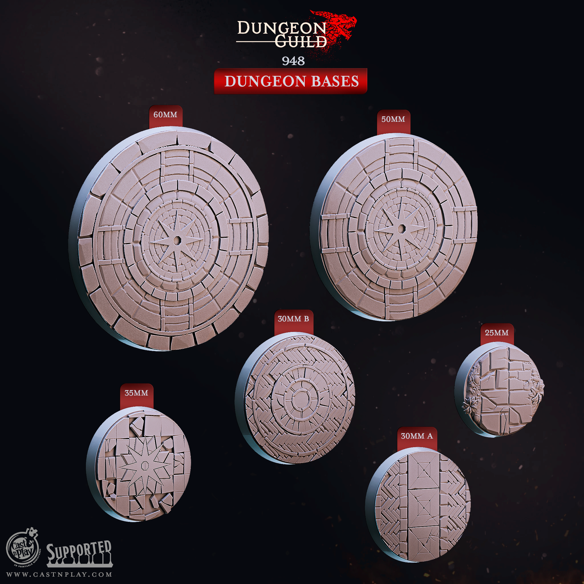 Dungeon Bases - aus der Reihe Dungeon Guild von Cast n Play