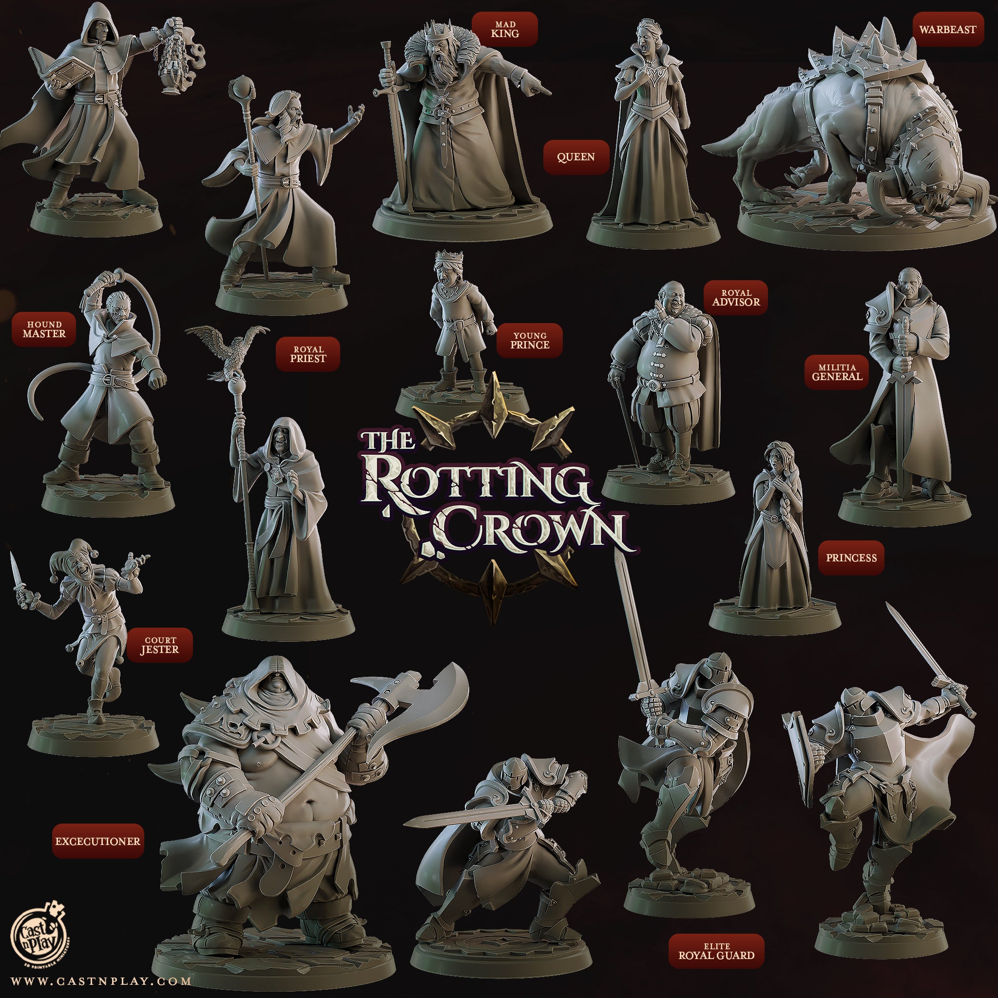 Mad King - The Rotting Crown - Cast n Play