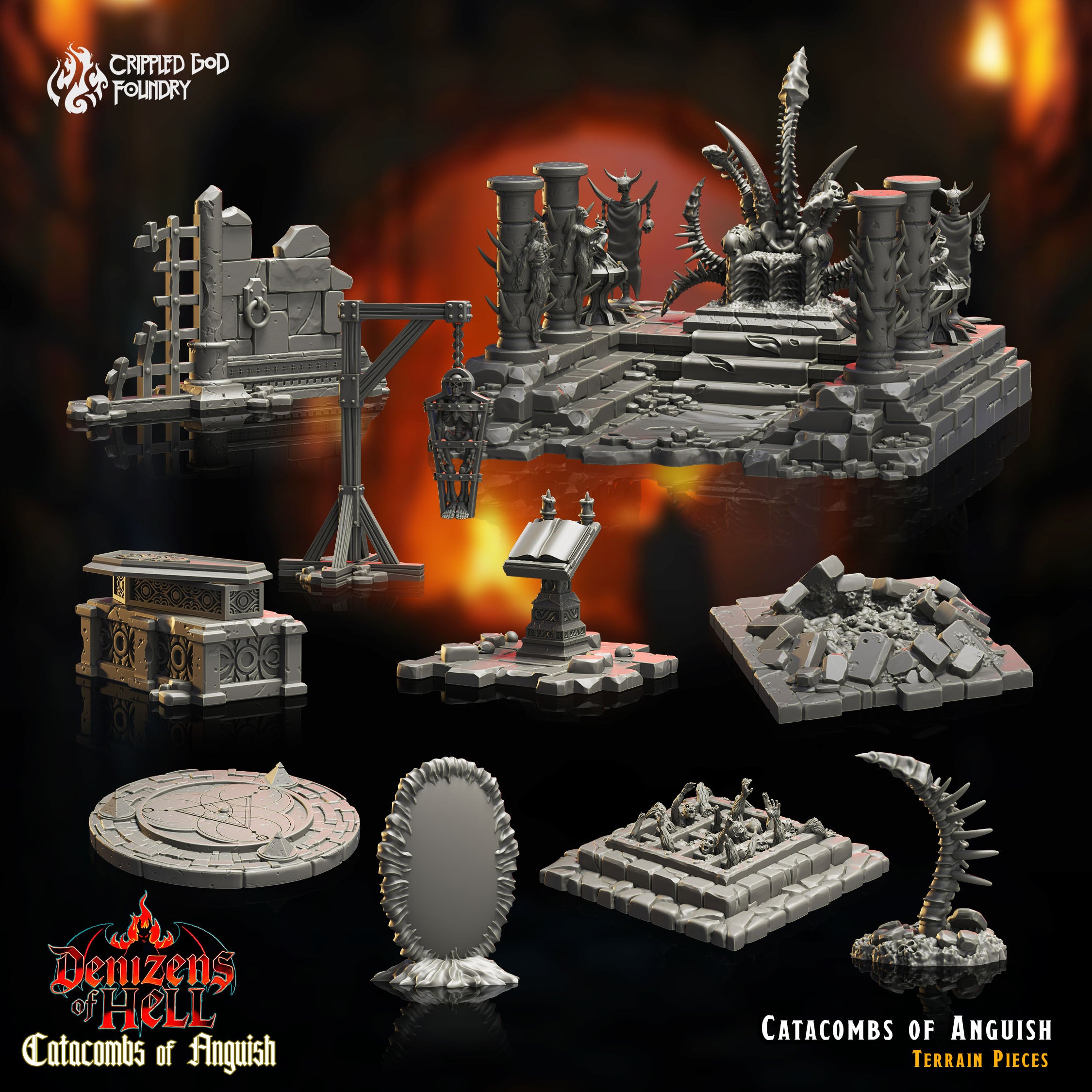Catacombs of Anquish Terrain - aus der Reihe Catacombs of Anquish von Crippled God Foundry