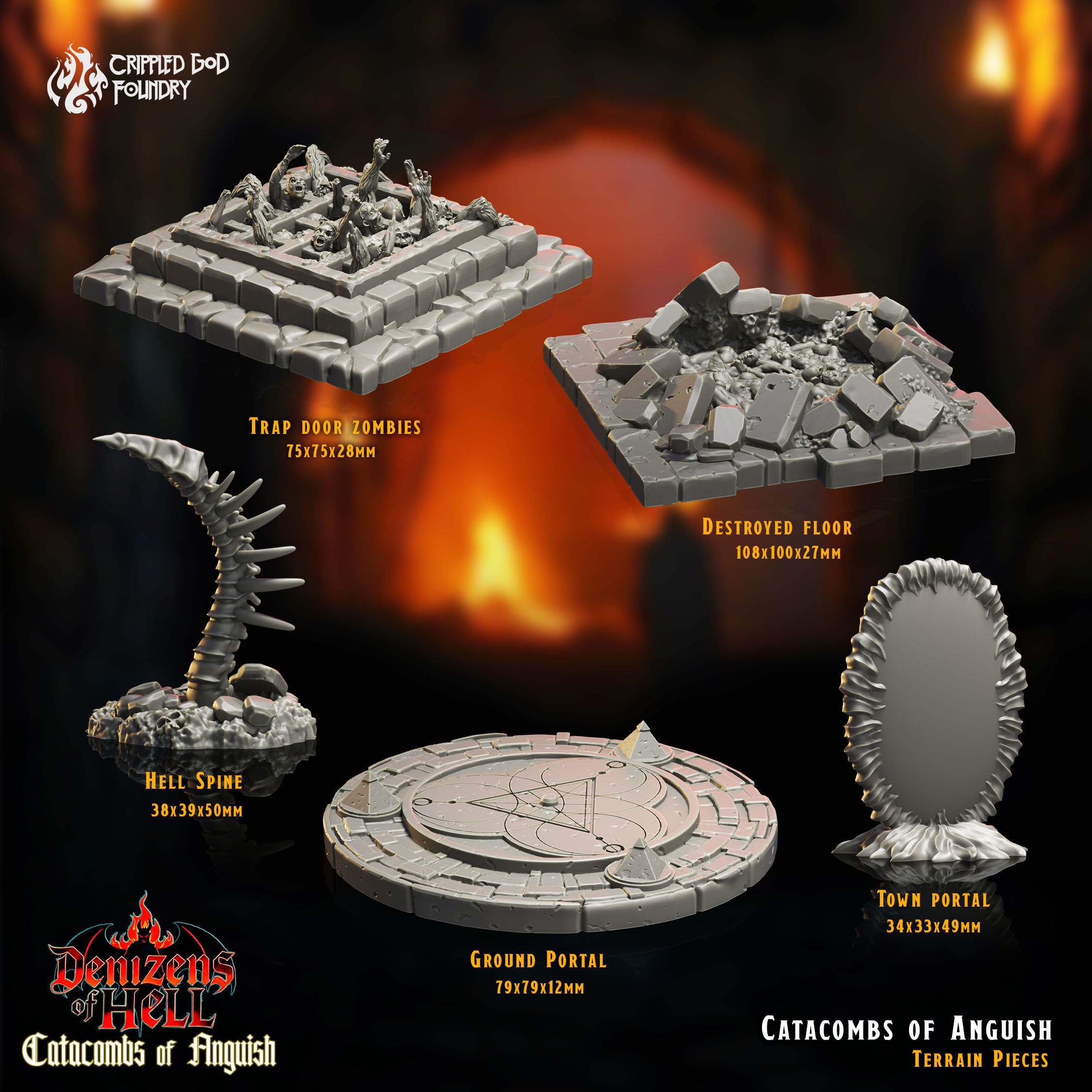 Catacombs of Anquish Terrain - aus der Reihe Catacombs of Anquish von Crippled God Foundry