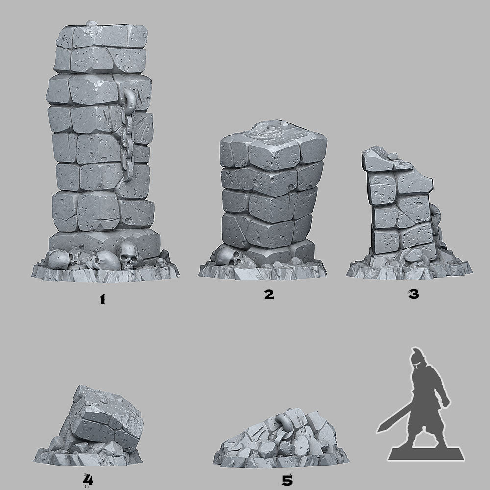 Chained Rocks - Plants & Rocks Nov - Print Your Monsters