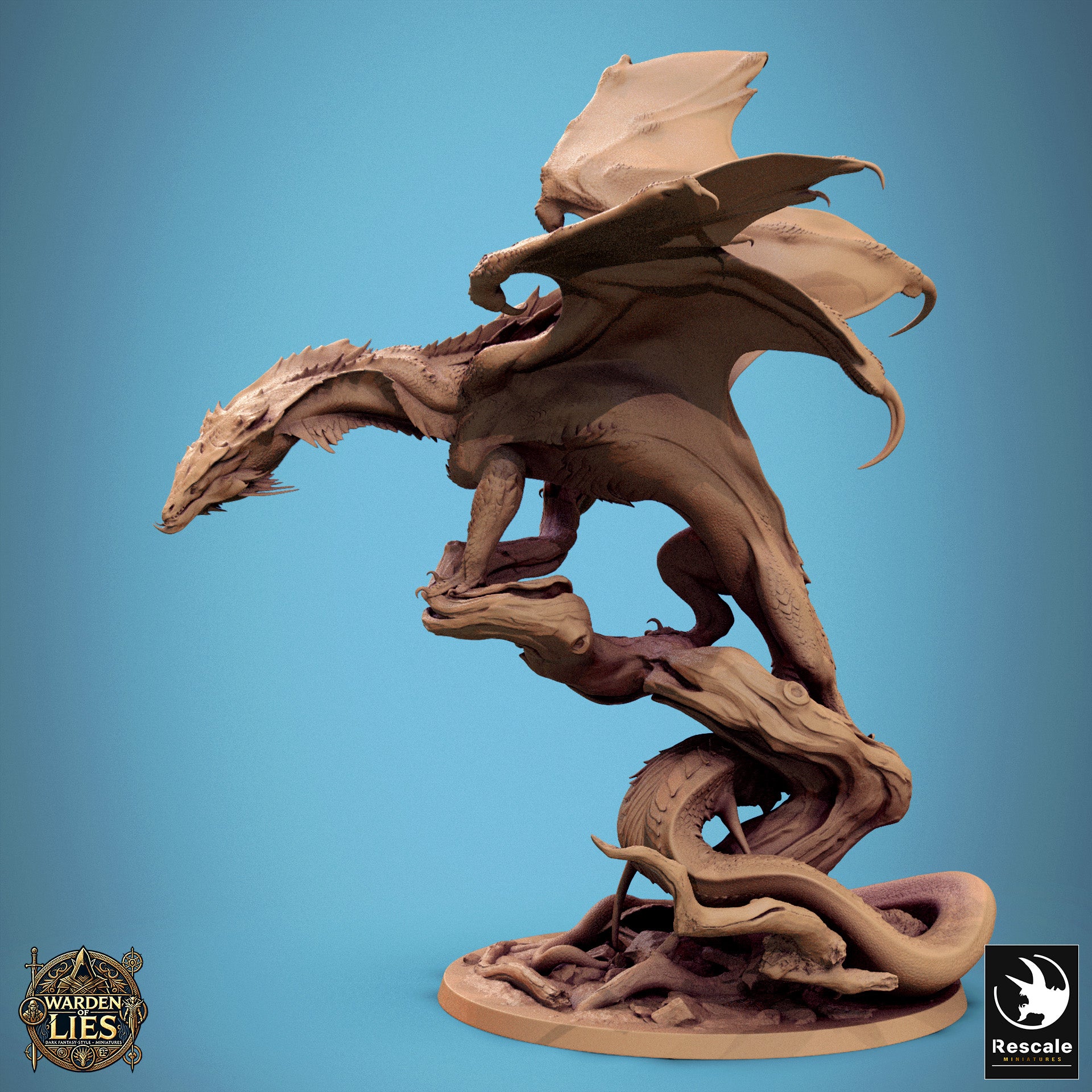 Chromatic Green Dragon Stance - aus der Reihe Warden of Lies von Rescale Miniatures
