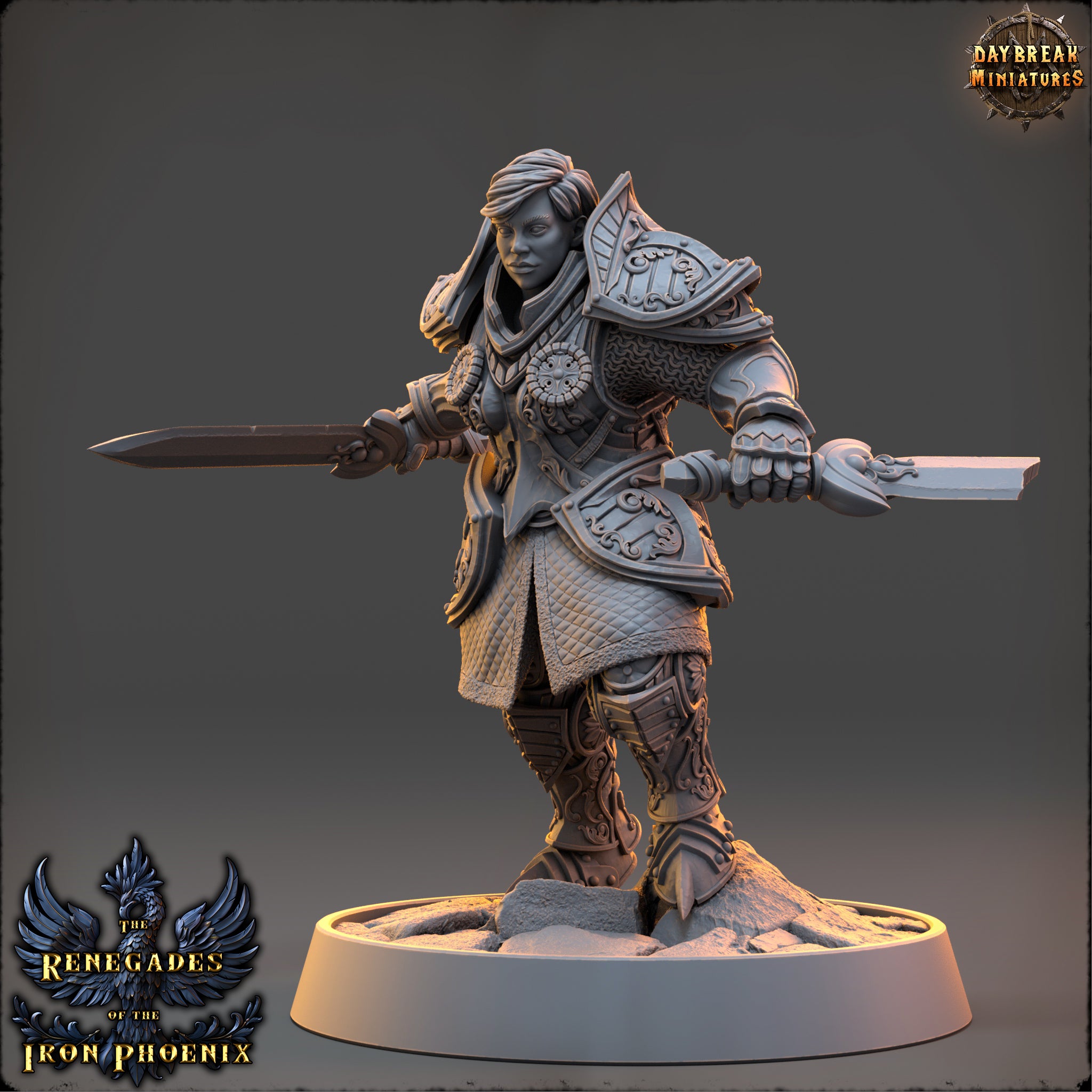 Paladin - aus der Reihe The Renegades of the Iron Phoenix von Daybreak Miniatures