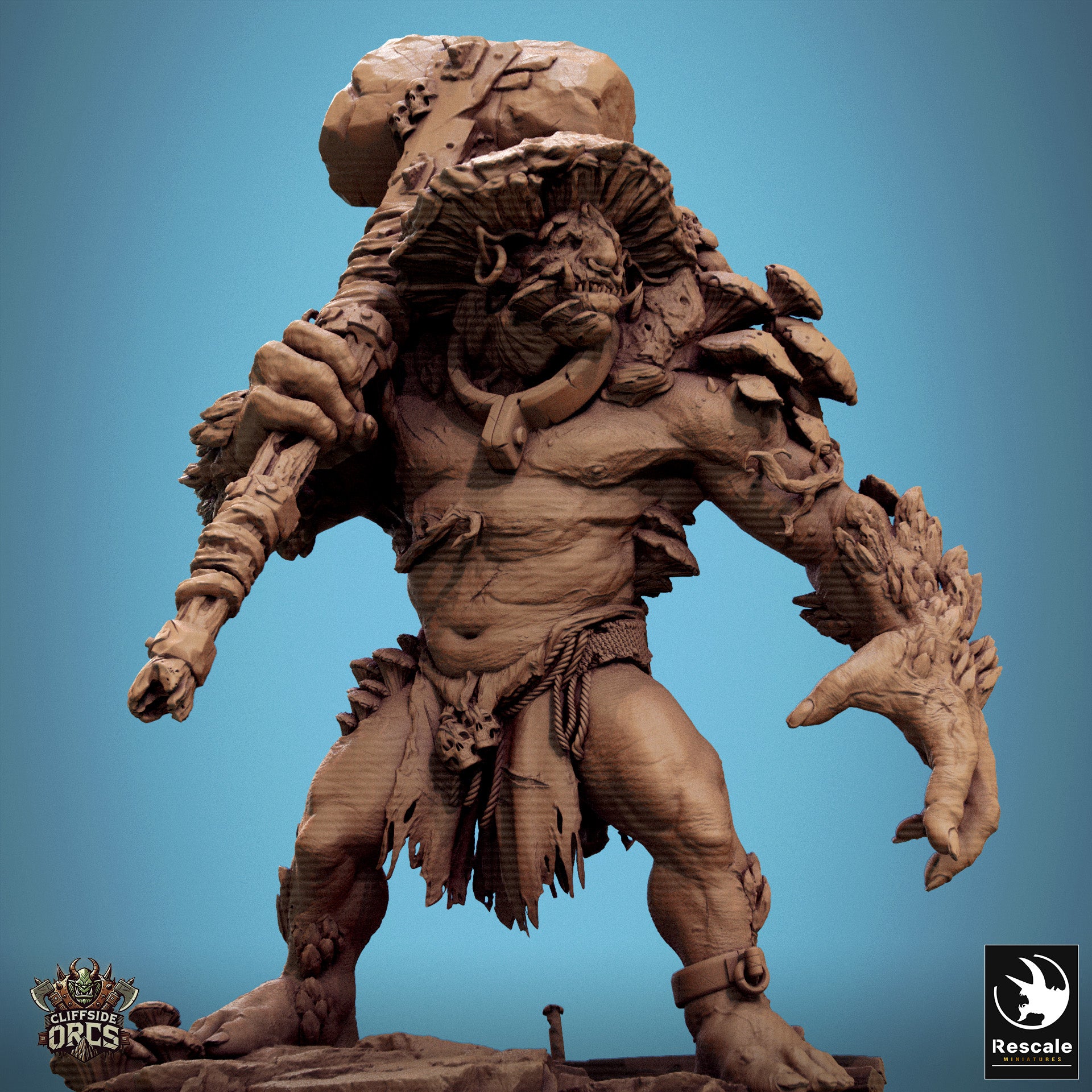 Mycogar Fungal Ogre - aus der Reihe Cliffside Orcs von Rescale Miniatures
