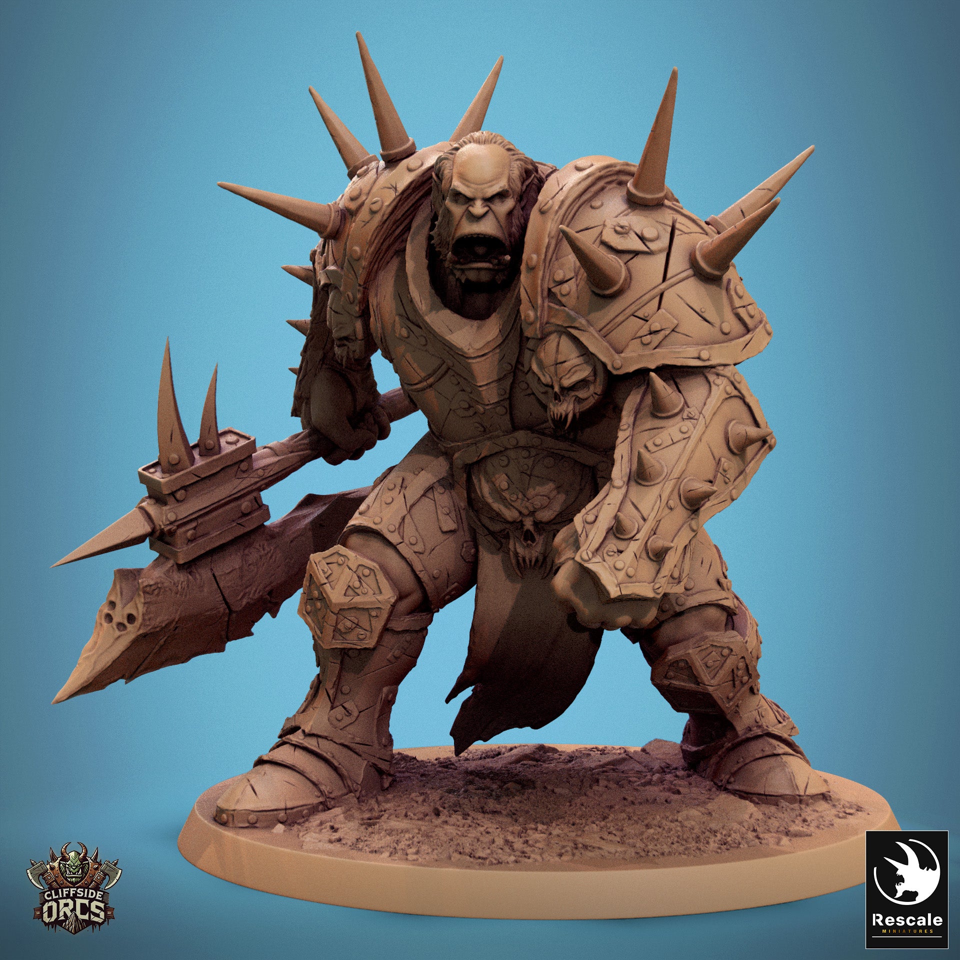 Orc Boss - aus der Reihe Cliffside Orcs von Rescale Miniatures