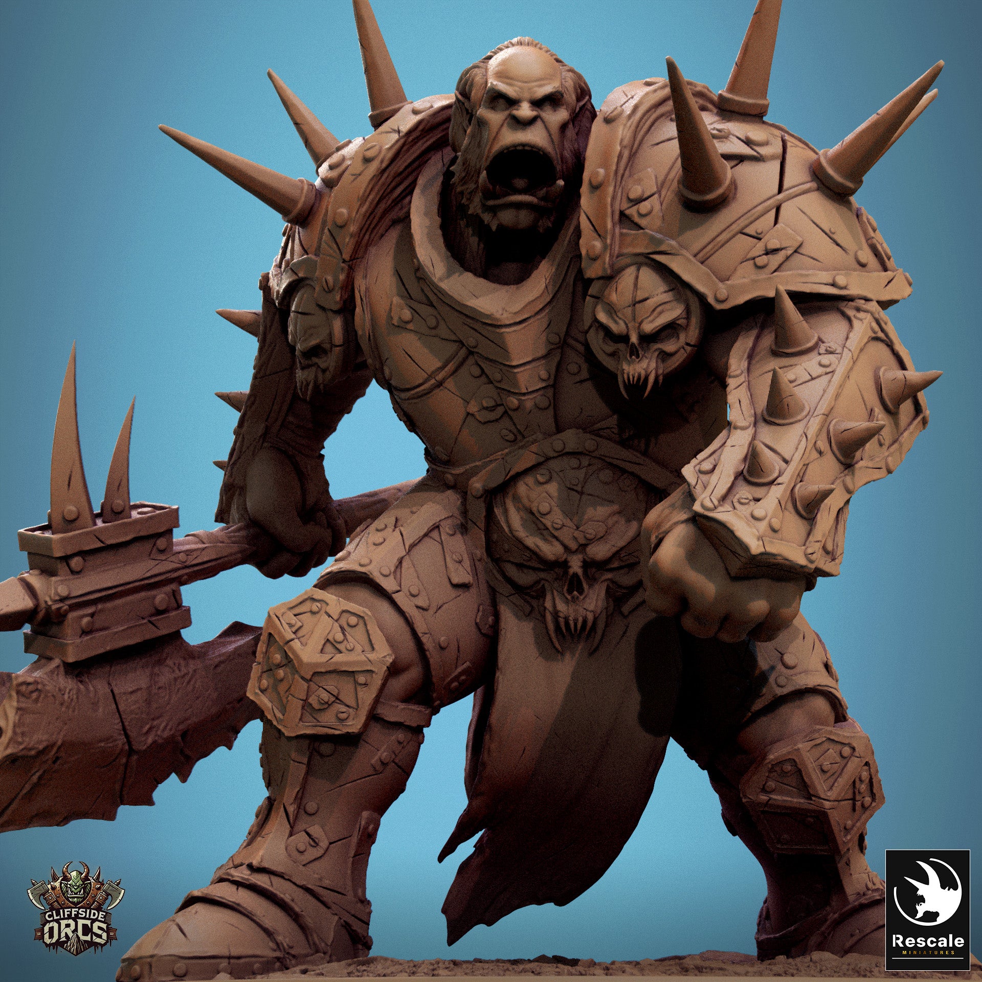 Orc Boss - aus der Reihe Cliffside Orcs von Rescale Miniatures