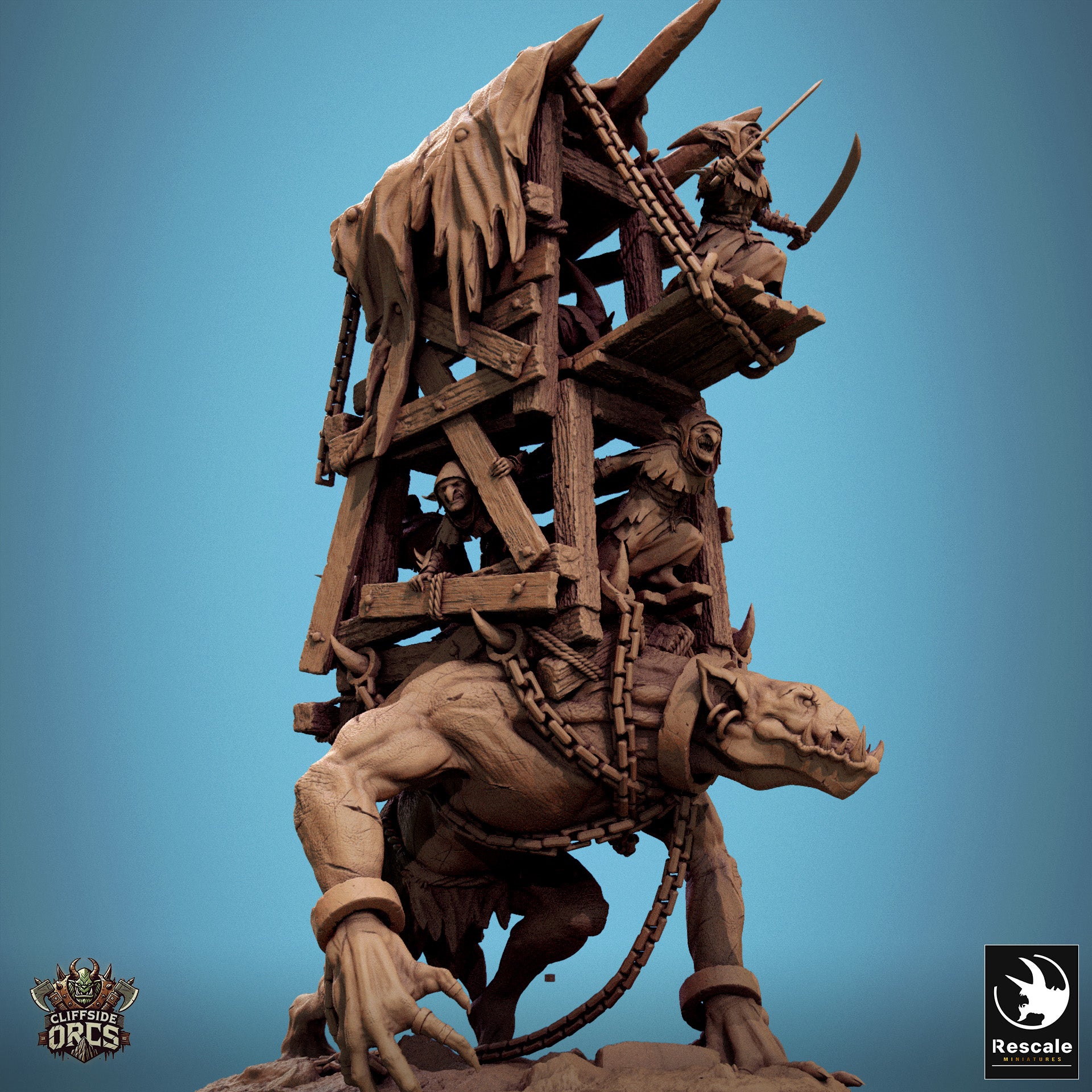 Troll - aus der Reihe Cliffside Orcs von Rescale Miniatures