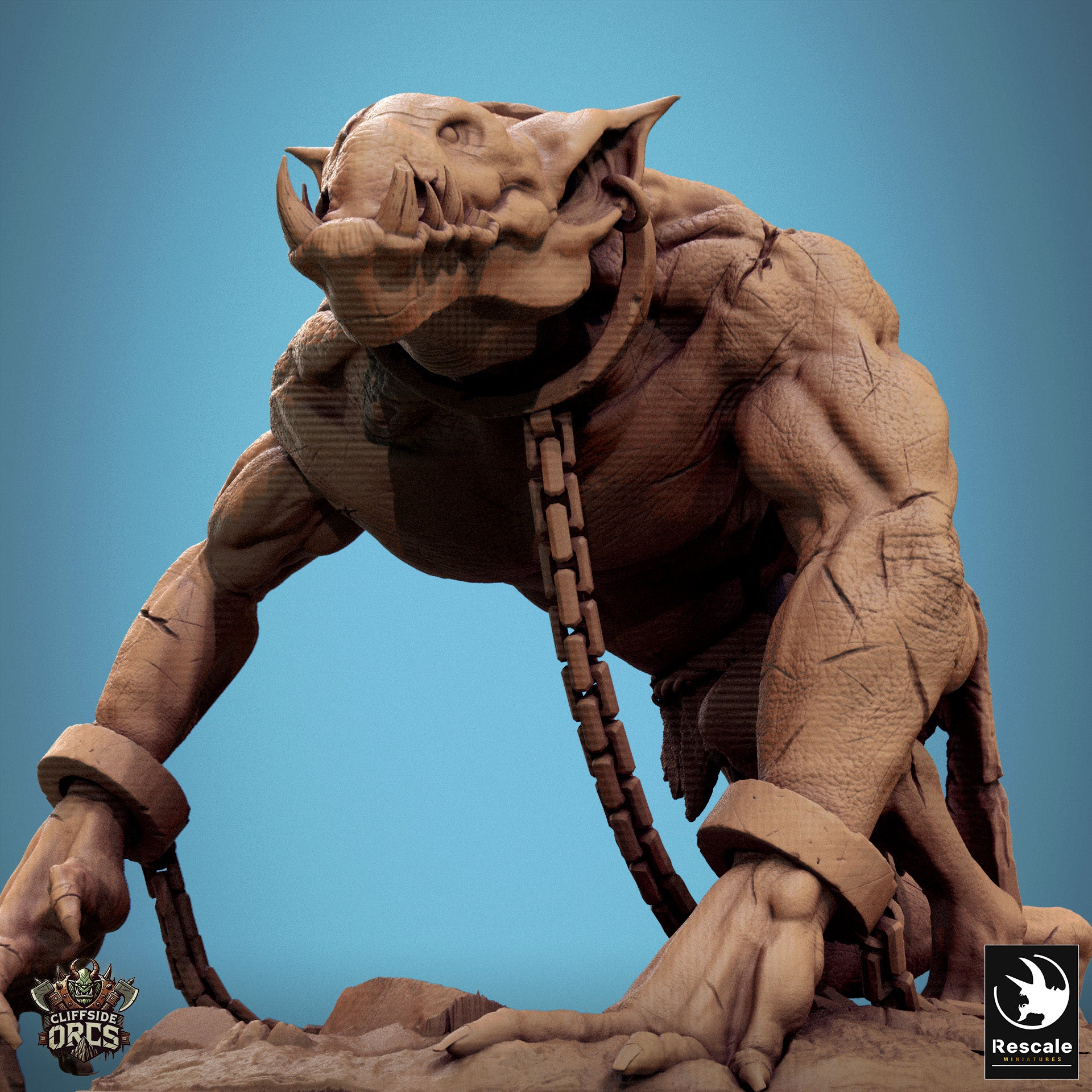 Troll - aus der Reihe Cliffside Orcs von Rescale Miniatures
