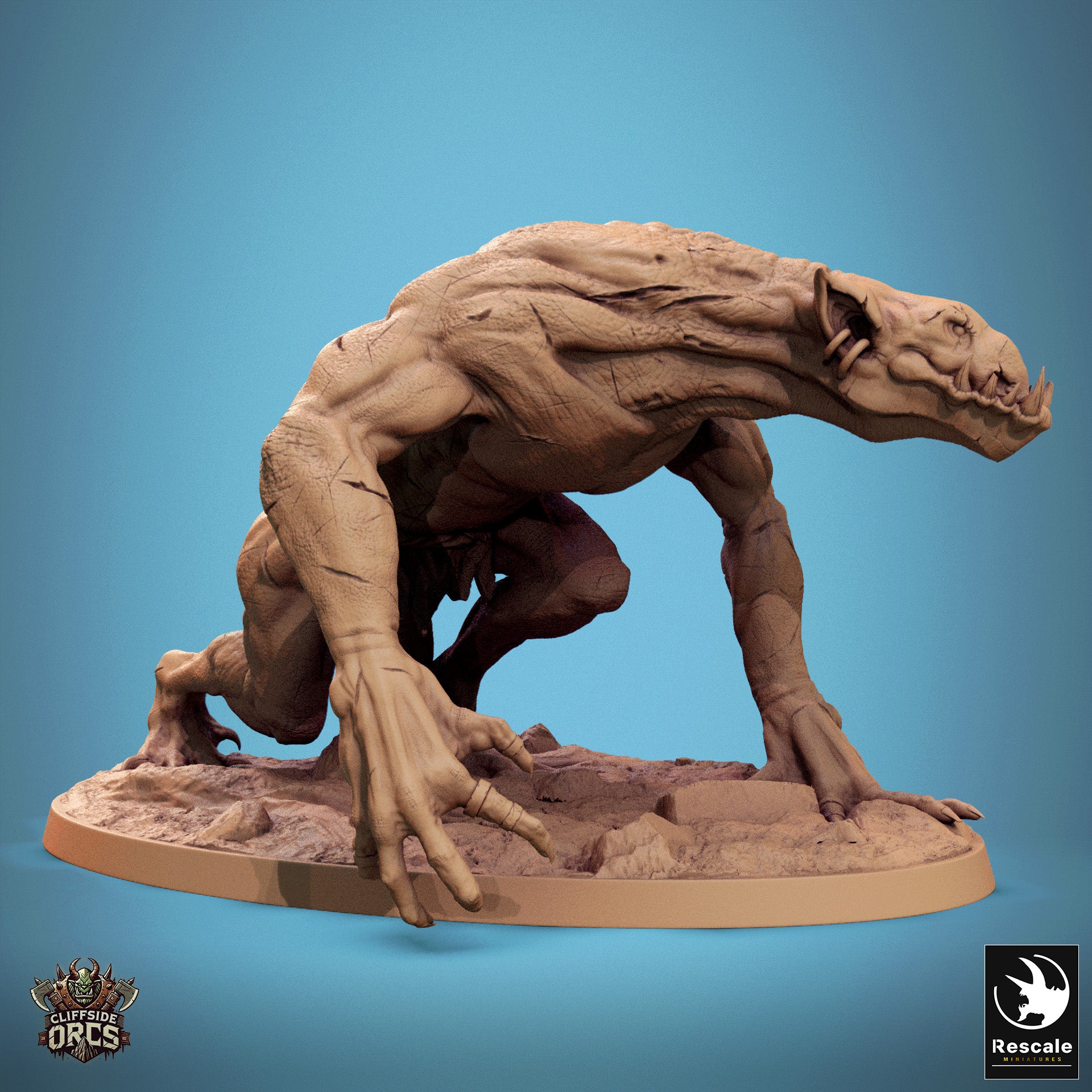 Troll - aus der Reihe Cliffside Orcs von Rescale Miniatures