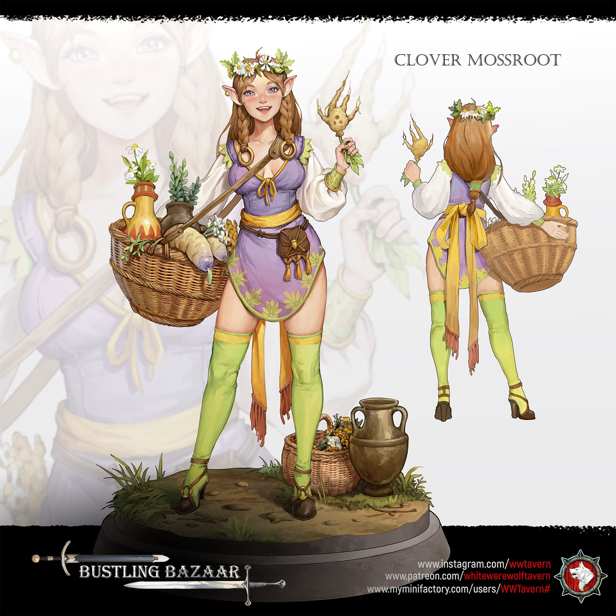 Clover Mossroot - aus der Reihe Bustling Bazaar von White Werewolf Tavern
