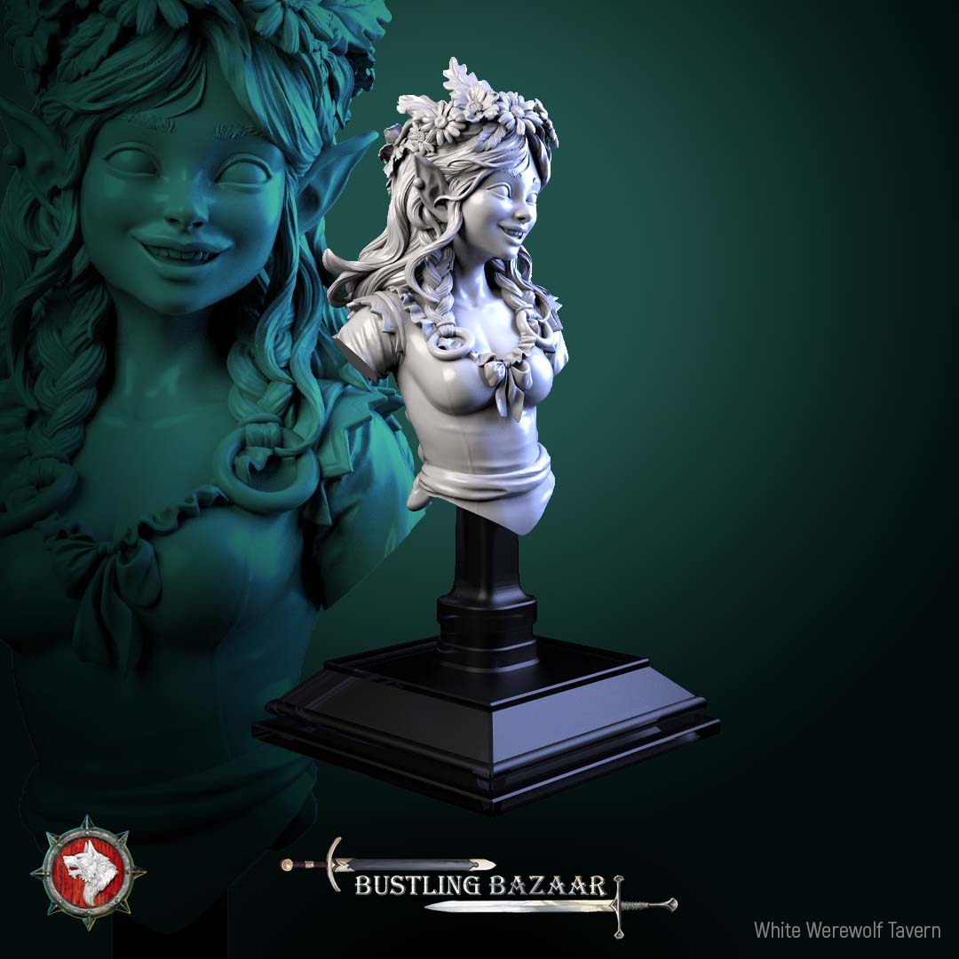 Clover Mossroot - Bust aus der Reihe Bustling Bazaar von White Werewolf Tavern