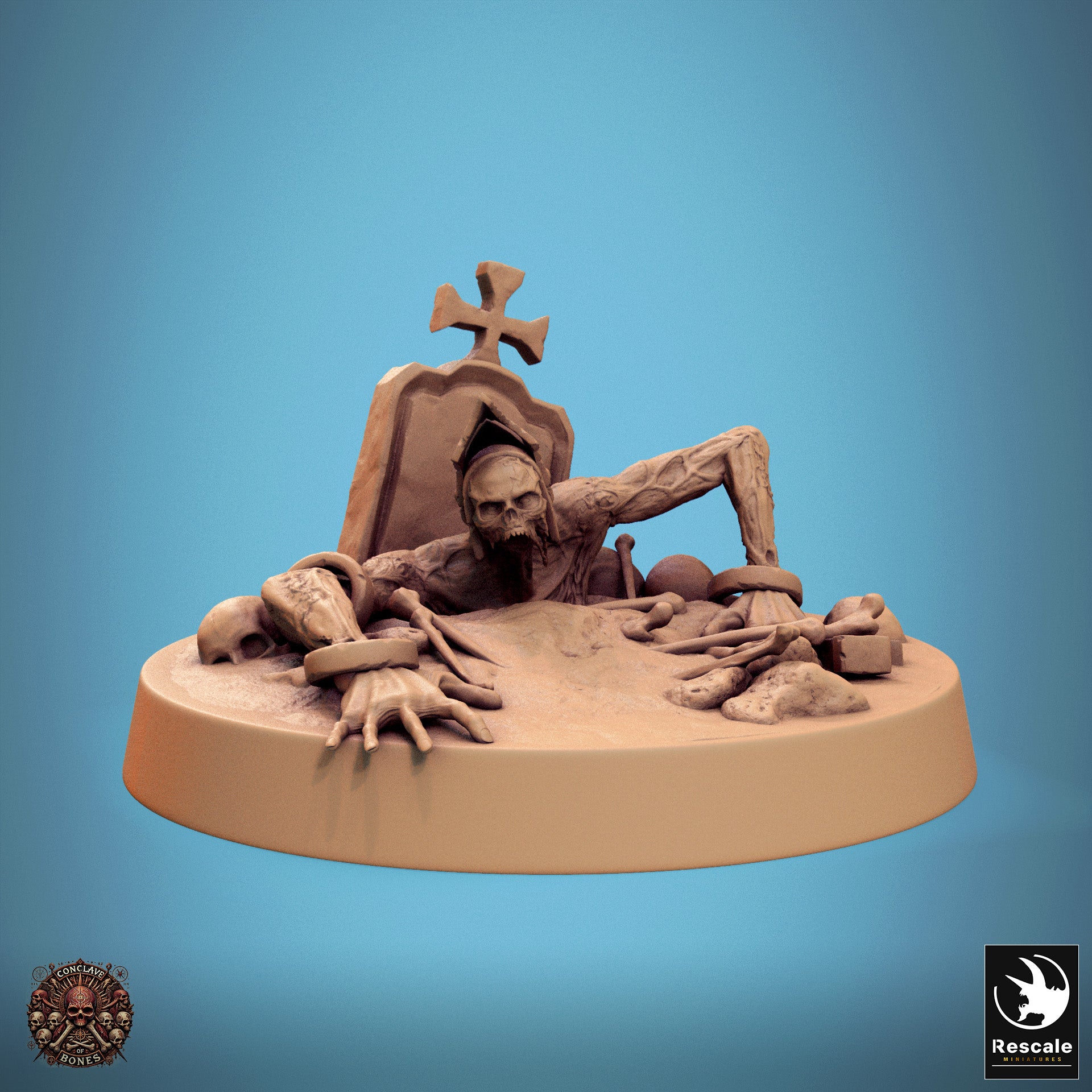 Zombie - aus der Reihe Conclave of Bones von Rescale Miniatures