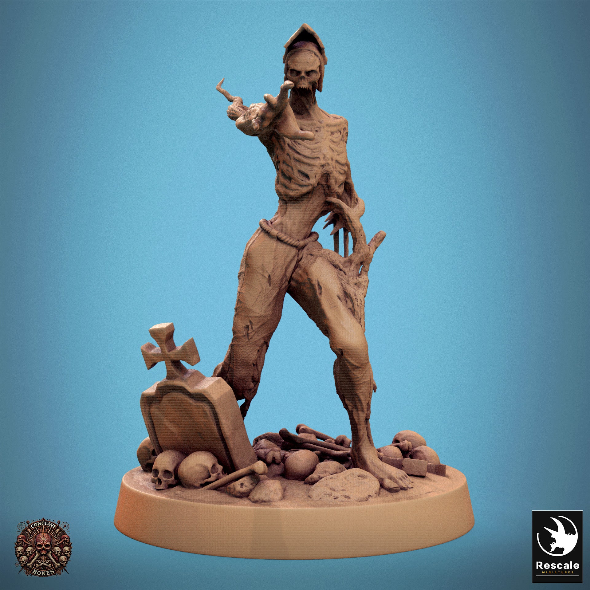 Zombie - aus der Reihe Conclave of Bones von Rescale Miniatures