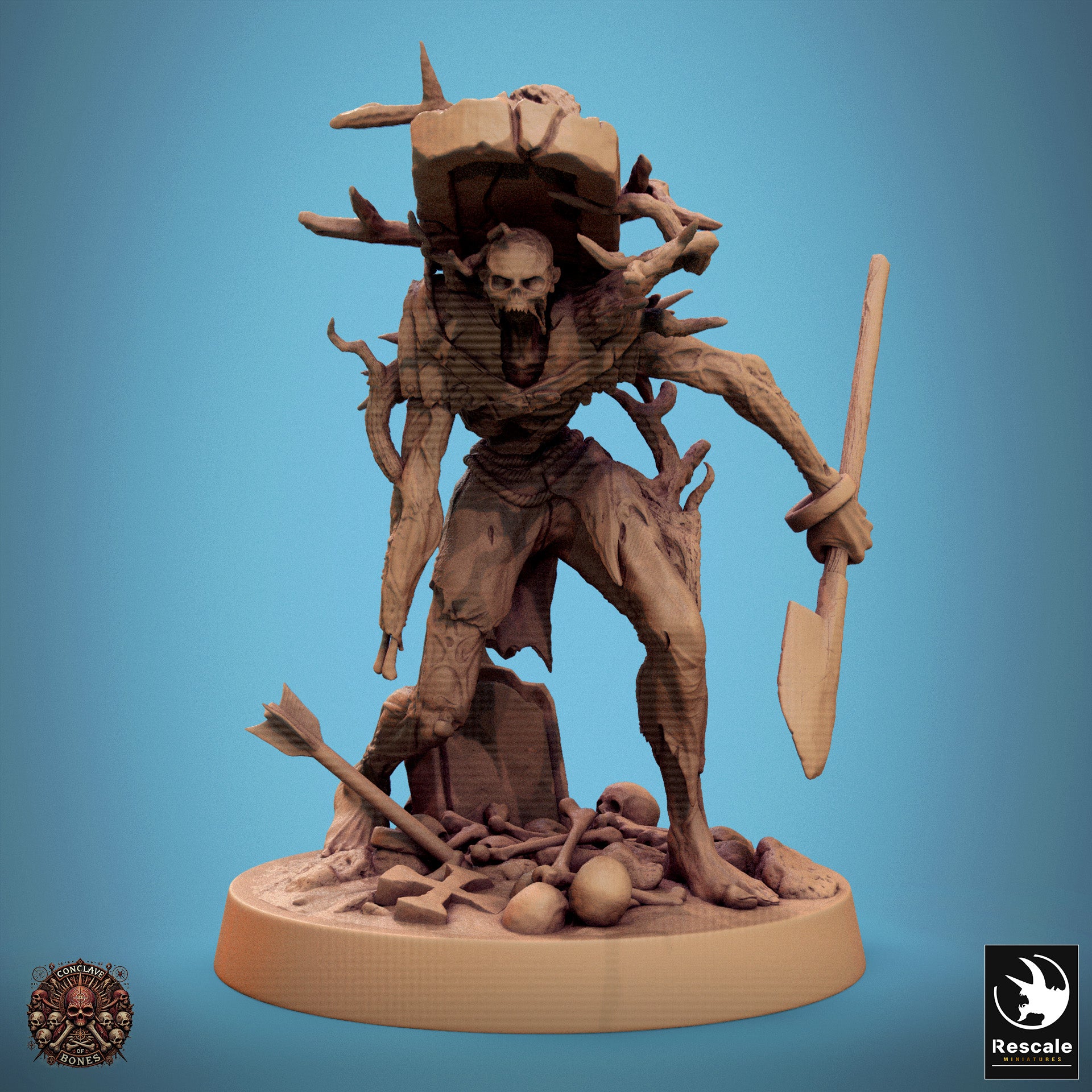 Zombie - aus der Reihe Conclave of Bones von Rescale Miniatures