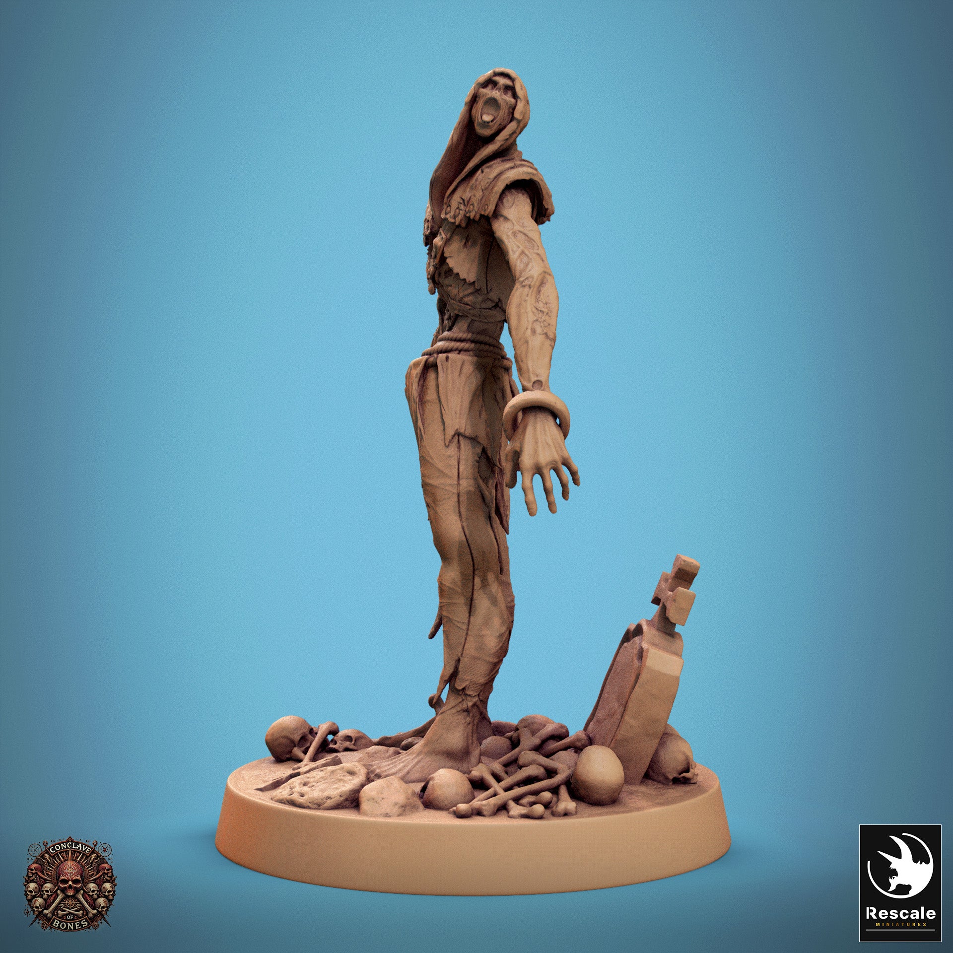 Zombie - aus der Reihe Conclave of Bones von Rescale Miniatures