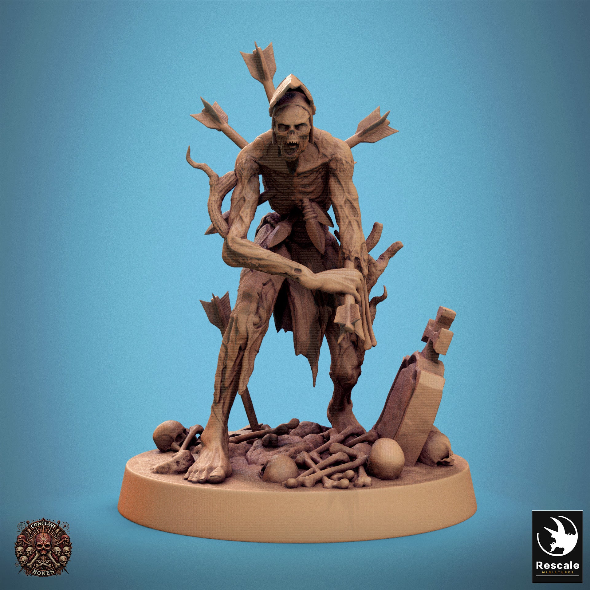 Zombie - aus der Reihe Conclave of Bones von Rescale Miniatures