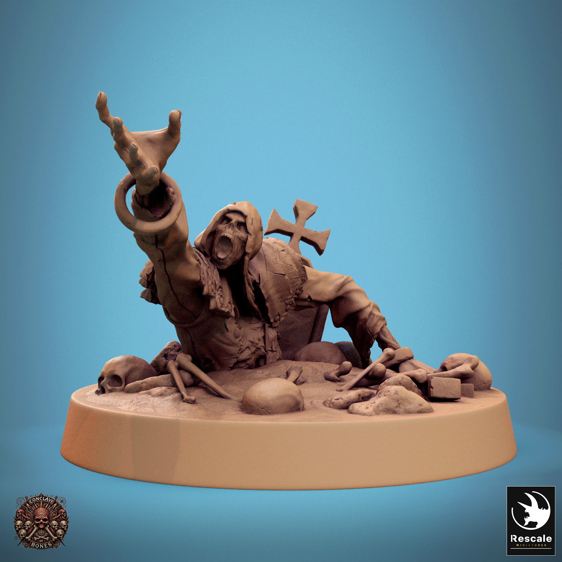 Zombie - aus der Reihe Conclave of Bones von Rescale Miniatures