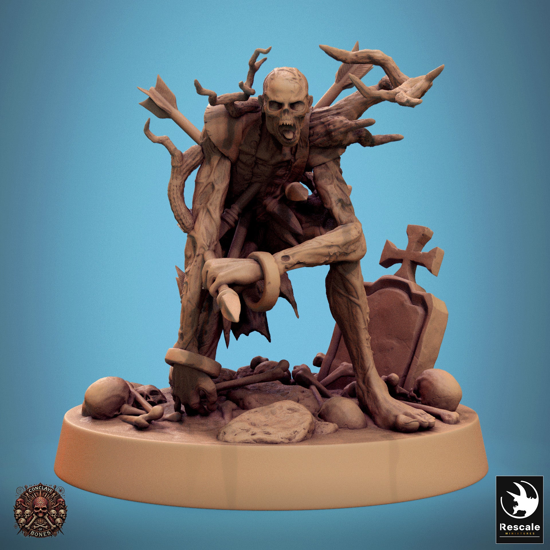 Zombie - aus der Reihe Conclave of Bones von Rescale Miniatures