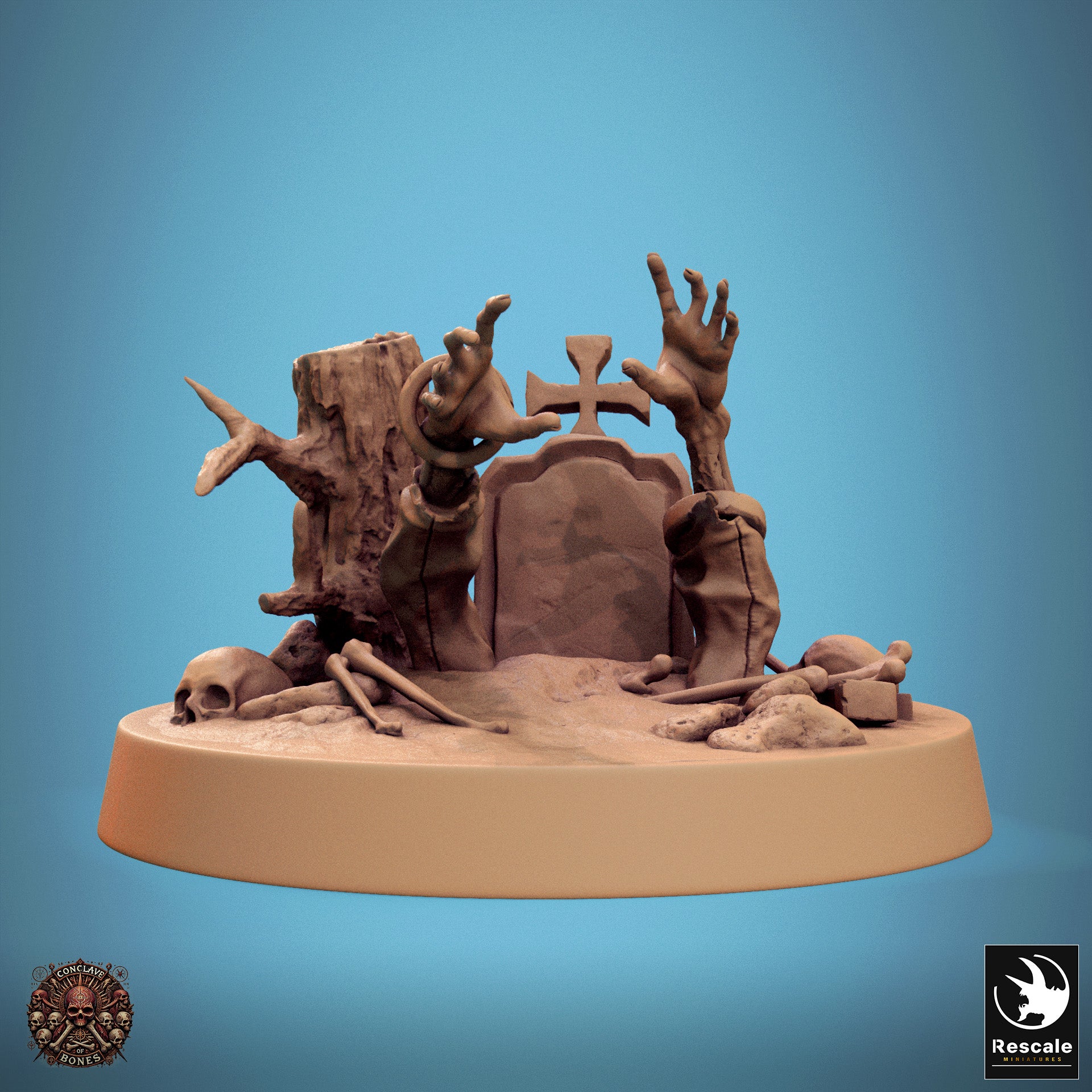Zombie - aus der Reihe Conclave of Bones von Rescale Miniatures