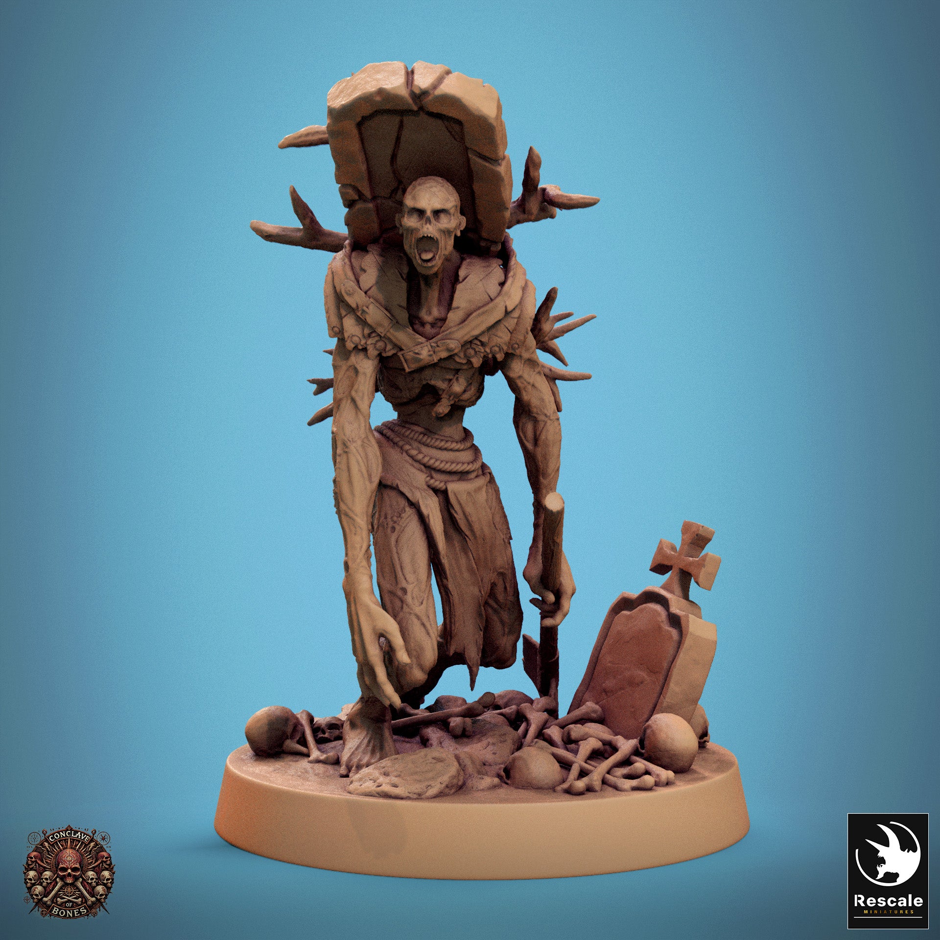 Zombie - aus der Reihe Conclave of Bones von Rescale Miniatures