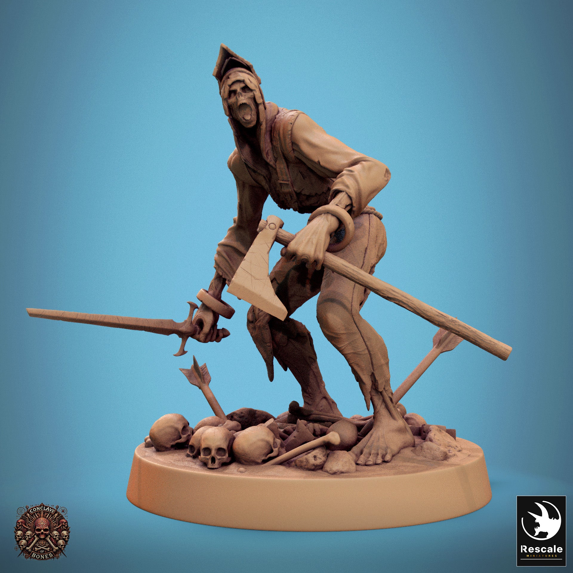 Zombie - aus der Reihe Conclave of Bones von Rescale Miniatures