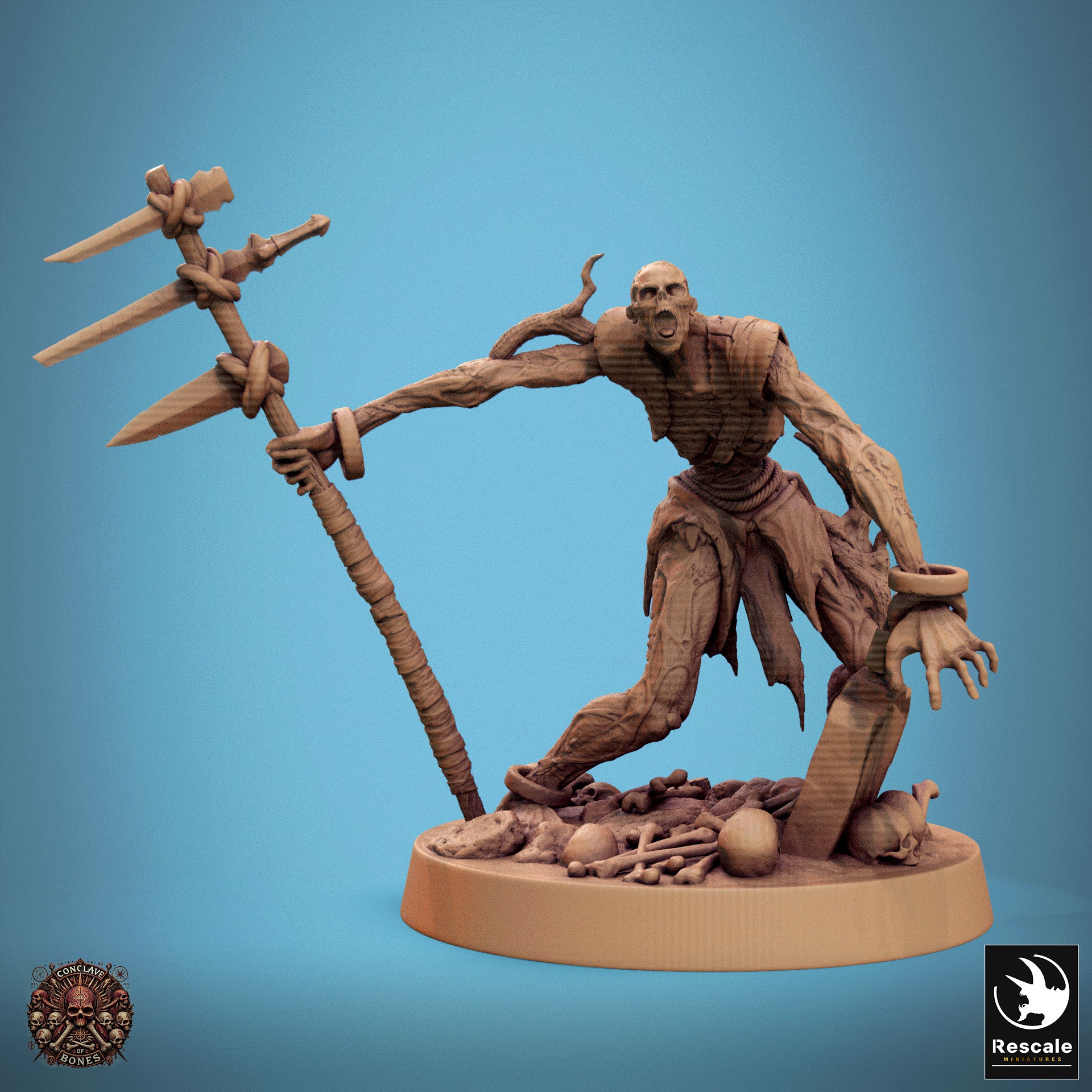 Zombie - aus der Reihe Conclave of Bones von Rescale Miniatures