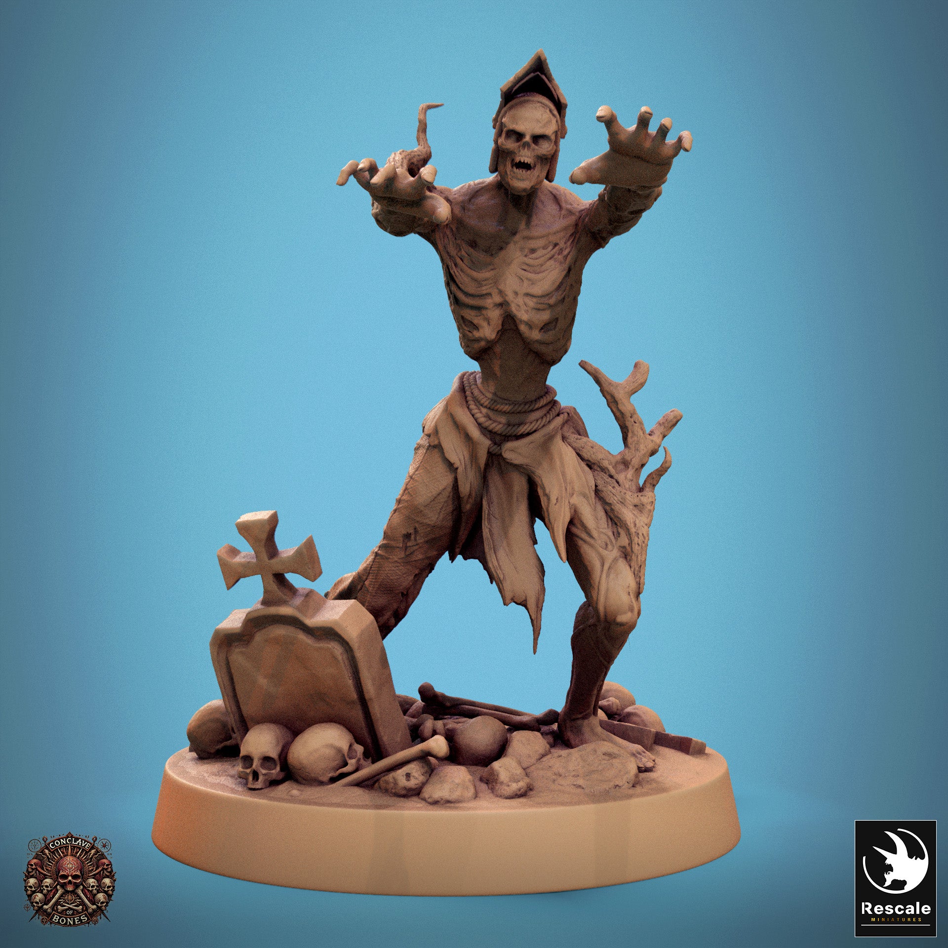 Zombie - aus der Reihe Conclave of Bones von Rescale Miniatures