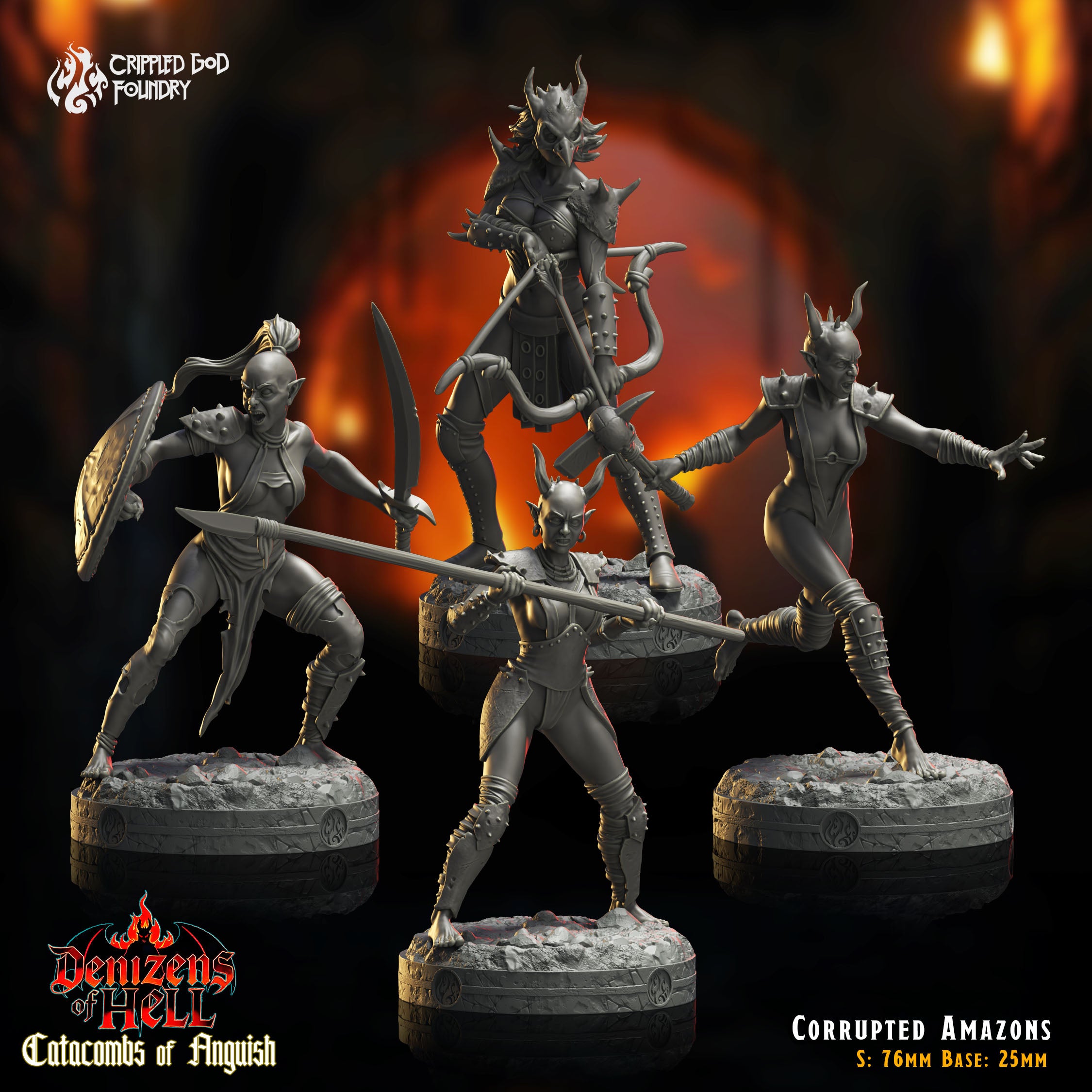 Corrupted Amazons - aus der Reihe Catacombs of Anquish von Crippled God Foundry