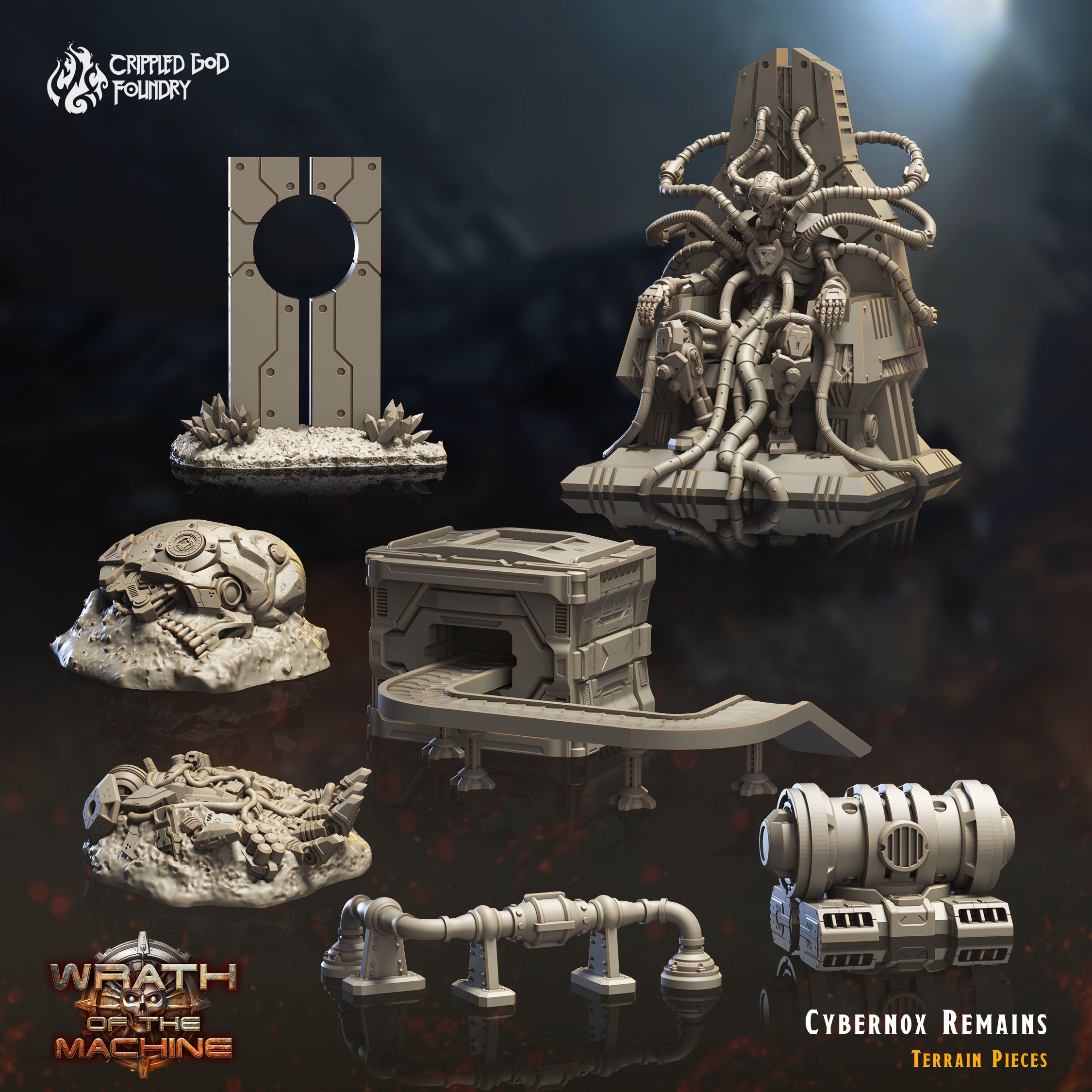 Cybernox Remains Scenery - aus der Reihe Wrath of the Machine von Crippled God Foundry