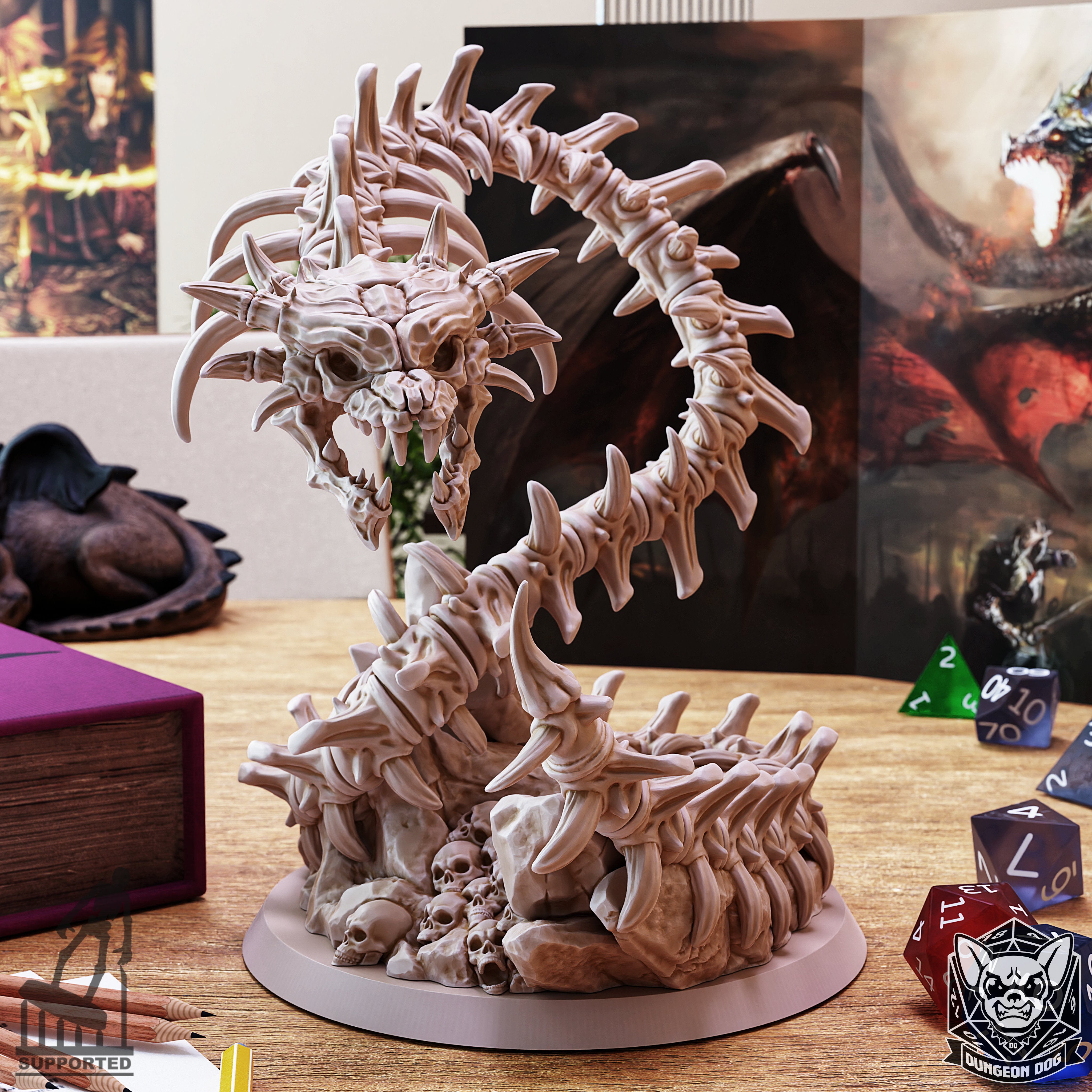 Bone Naga - by Dungeon Dog