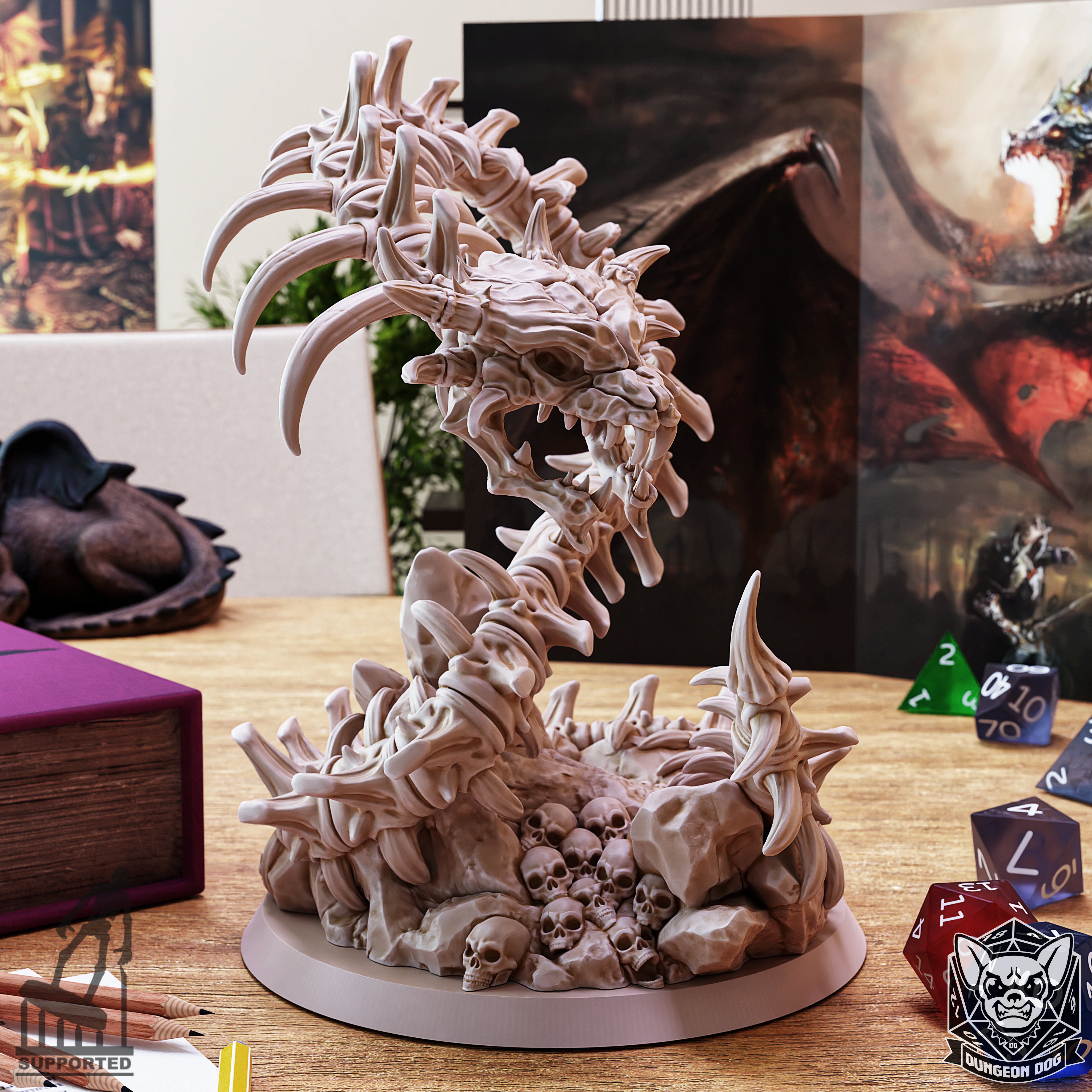 Bone Naga - by Dungeon Dog