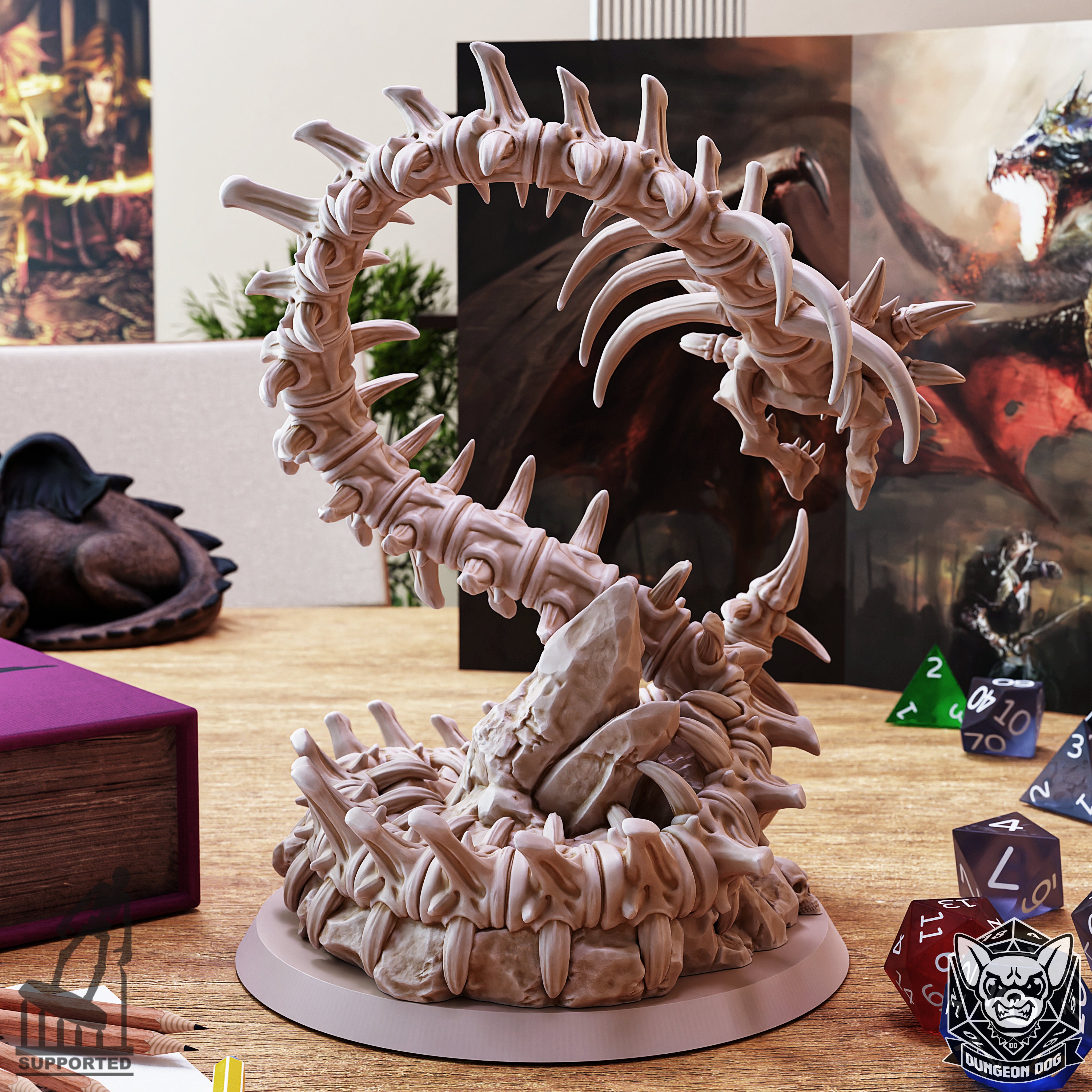 Bone Naga - by Dungeon Dog